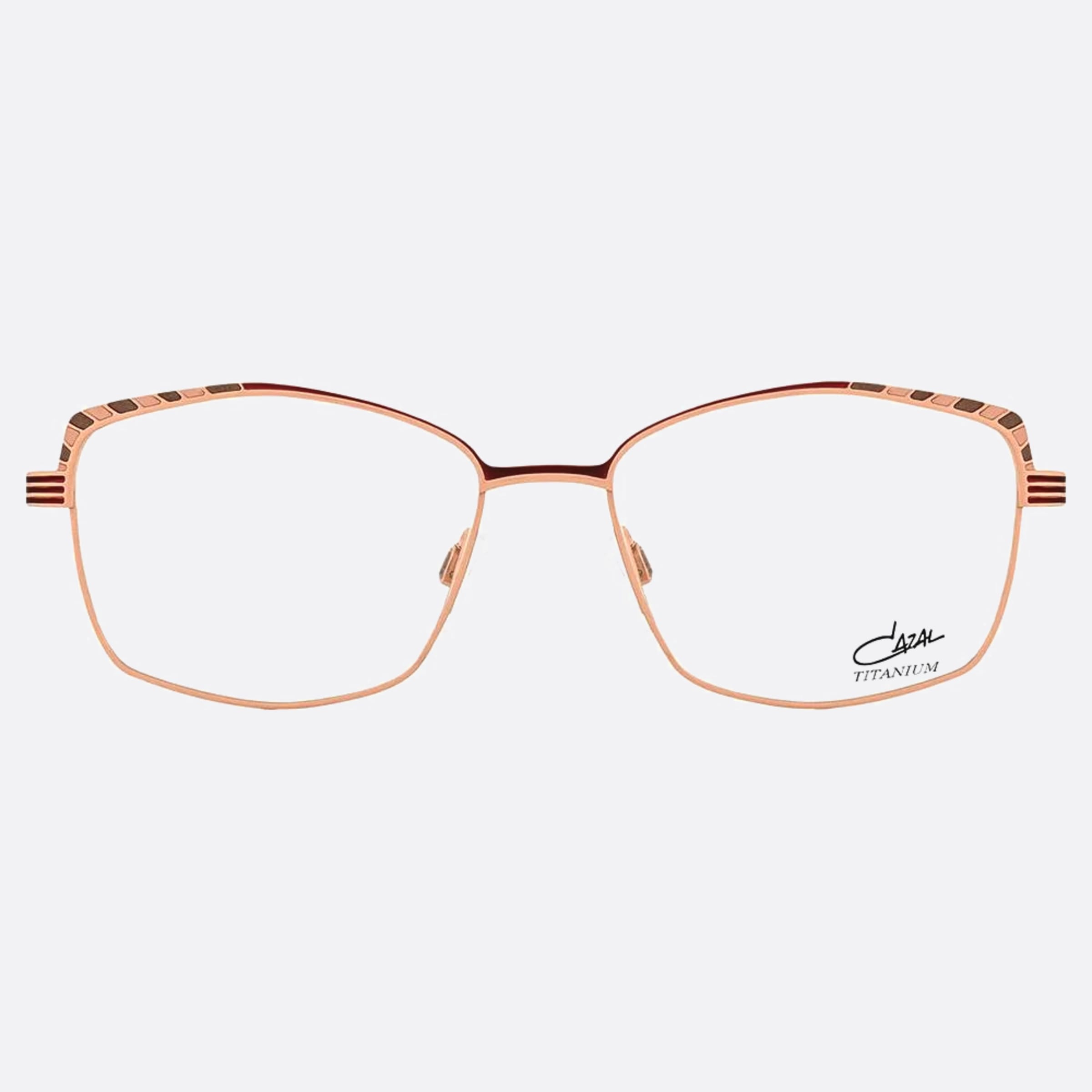 Cazal 52mm Cazal Rose Gold Squared Unisex Eyeglasses - Main View