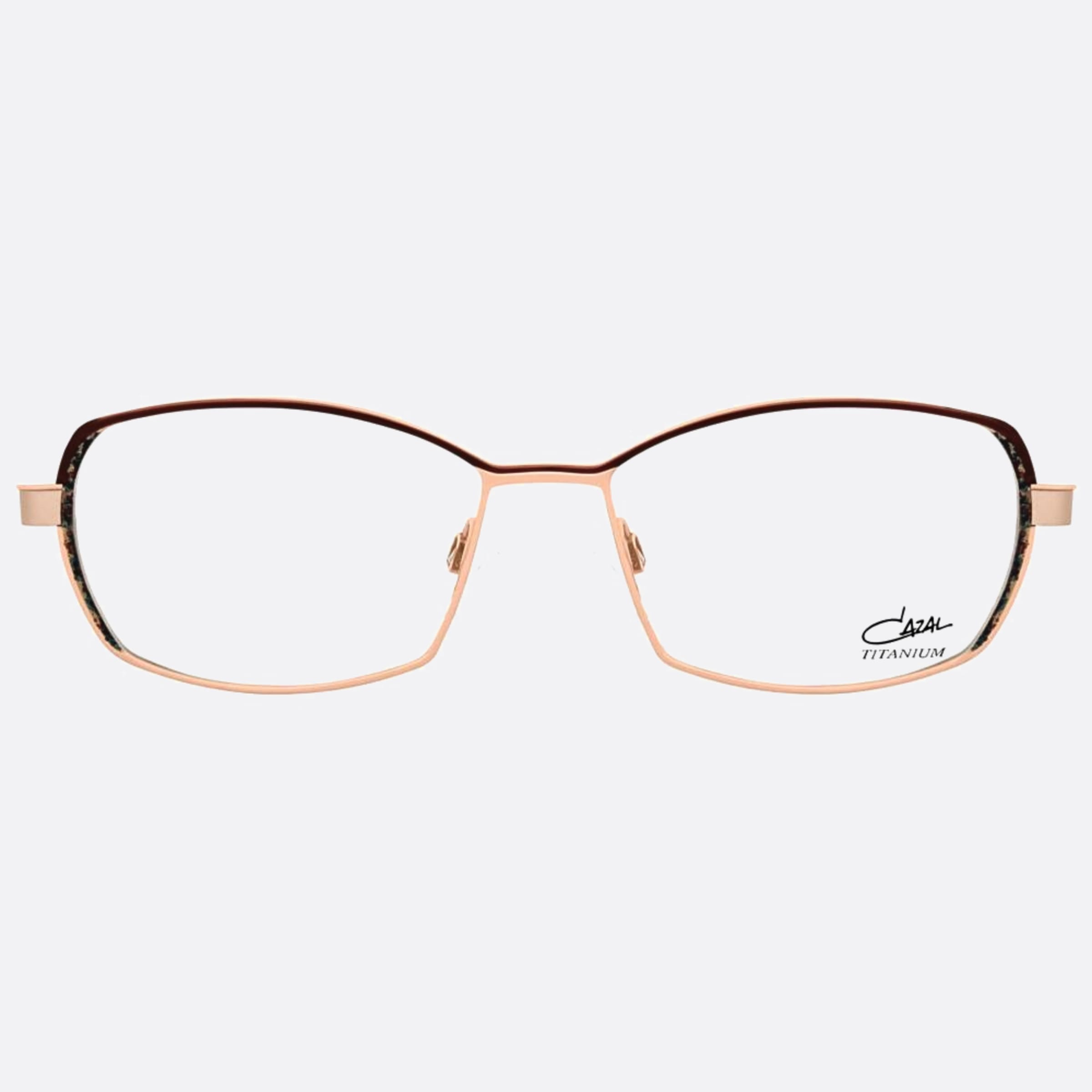 Cazal 54mm Cazal Brgld Rose Gold Squared Unisex Eyeglasses - Main View