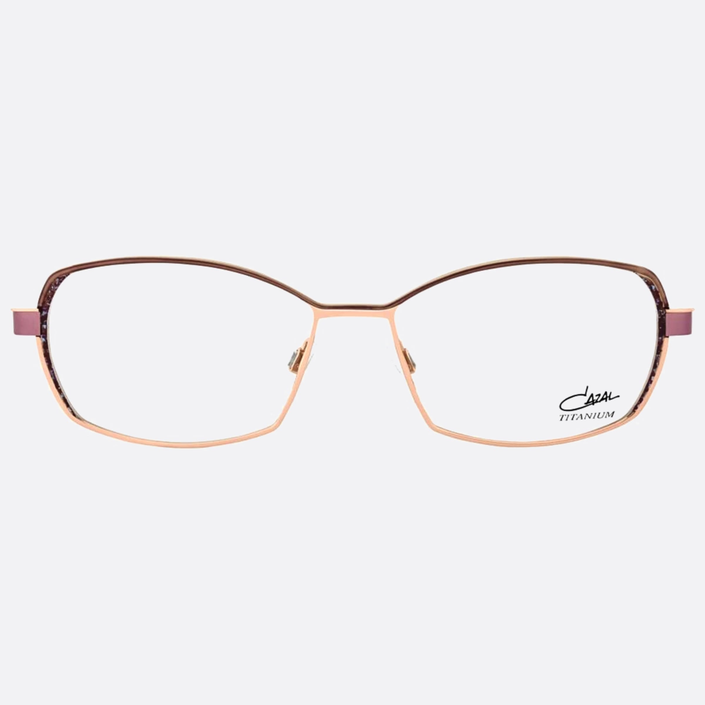 Cazal 54mm Cazal Argld Rose Gold Squared Unisex Eyeglasses - Main View