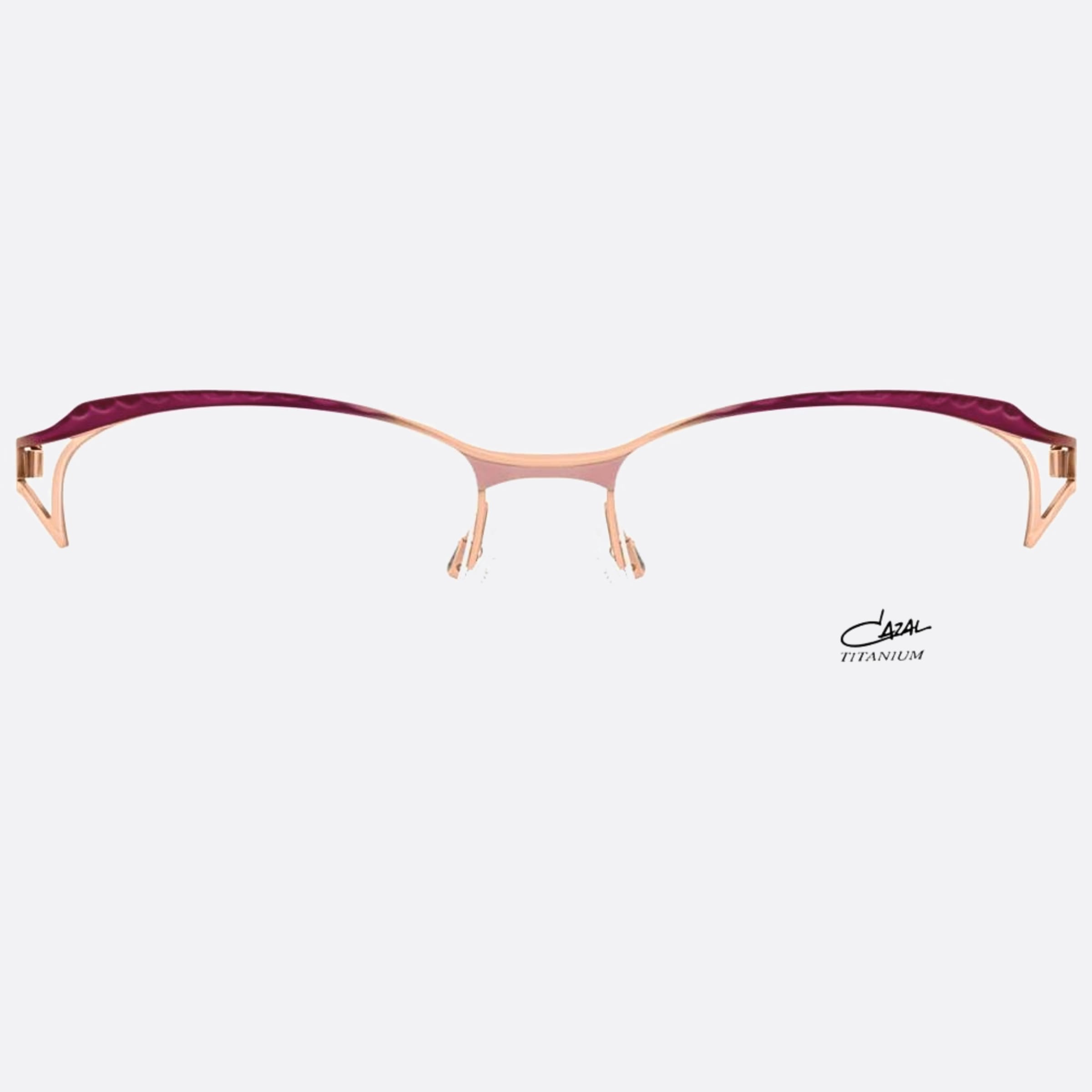 Cazal 53mm Cazal Fgld Rose Gold Cat Eye Unisex Eyeglasses - Main View