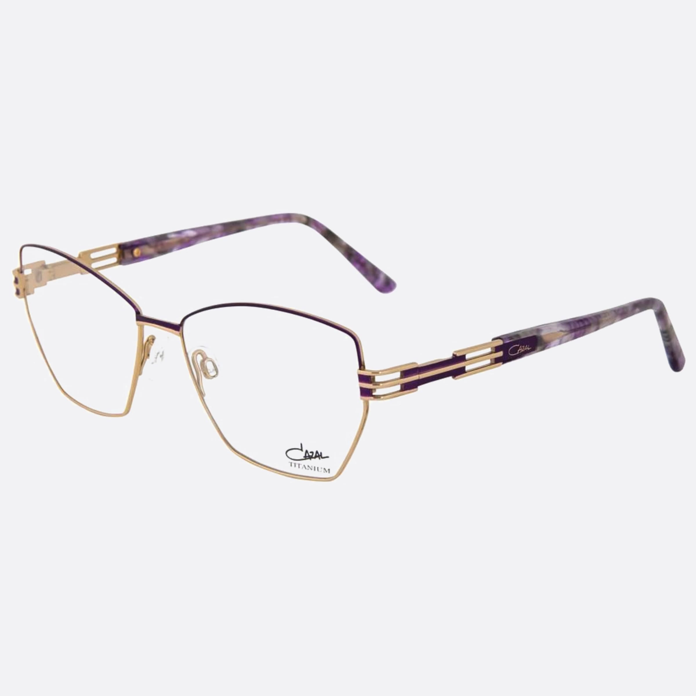 Cazal 55mm Cazal Violet Butterfly Unisex Eyeglasses - Side View