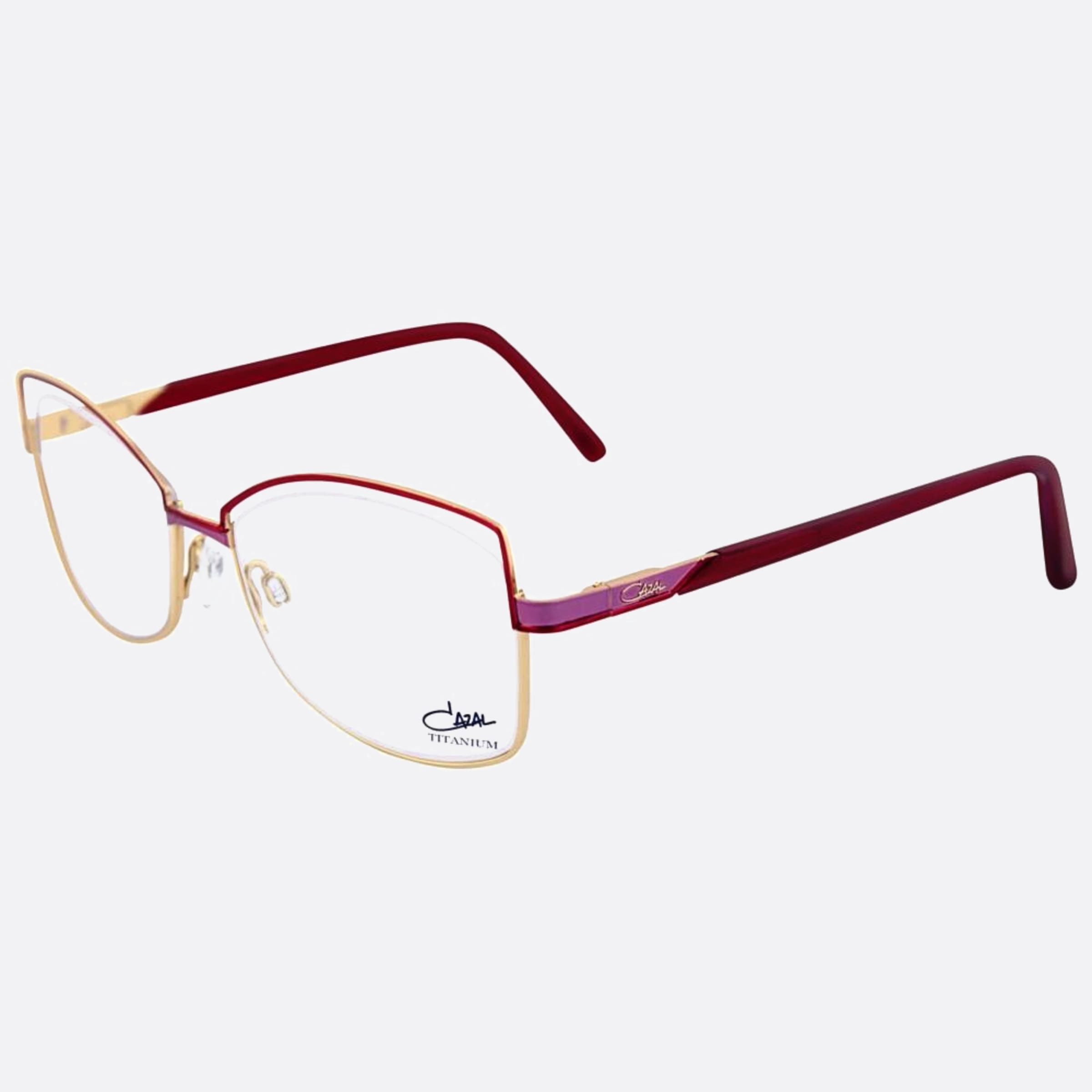 Cazal 52mm Cazal Rdr Red Butterfly Unisex Eyeglasses - Side View