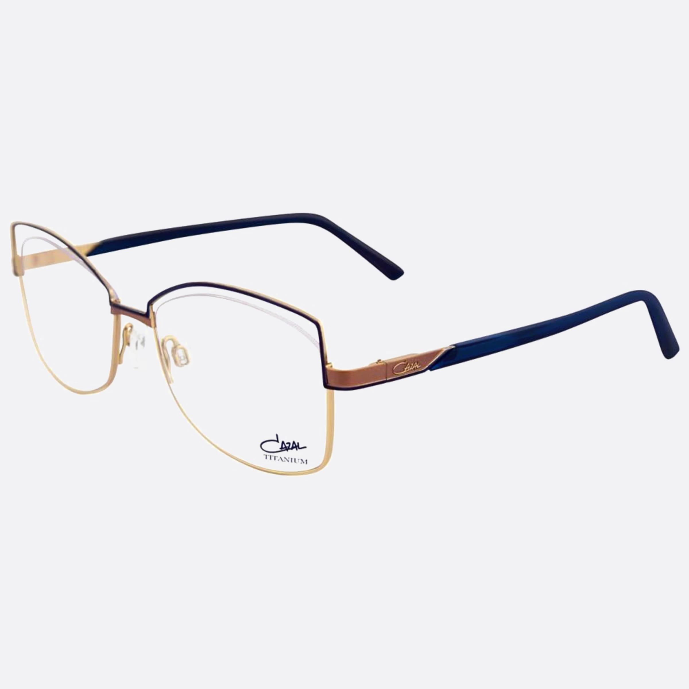 Cazal 52mm Cazal Nbl Blue Butterfly Unisex Eyeglasses - Side View