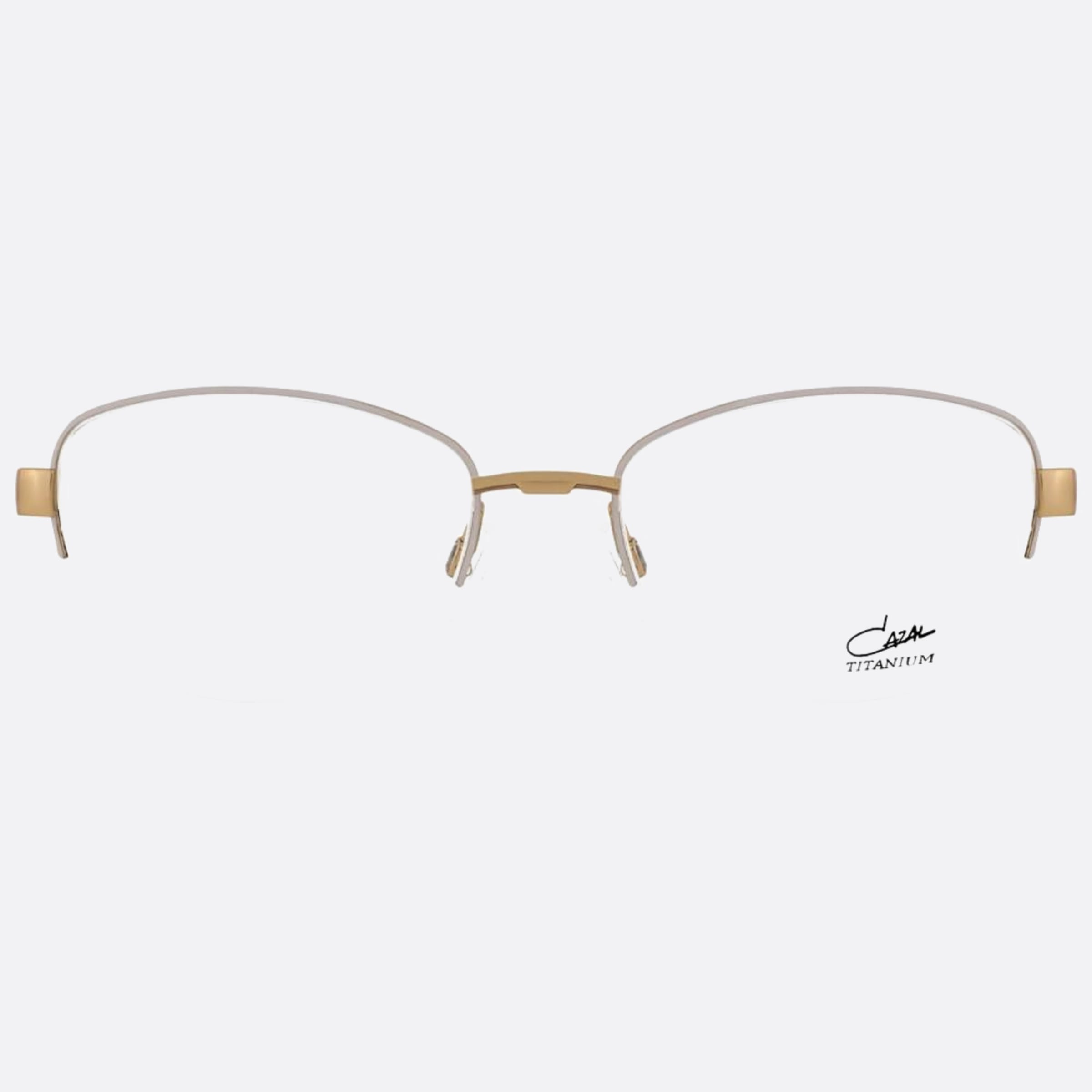 Cazal 53mm Cazal Wgld Gold Squared Unisex Eyeglasses - Main View