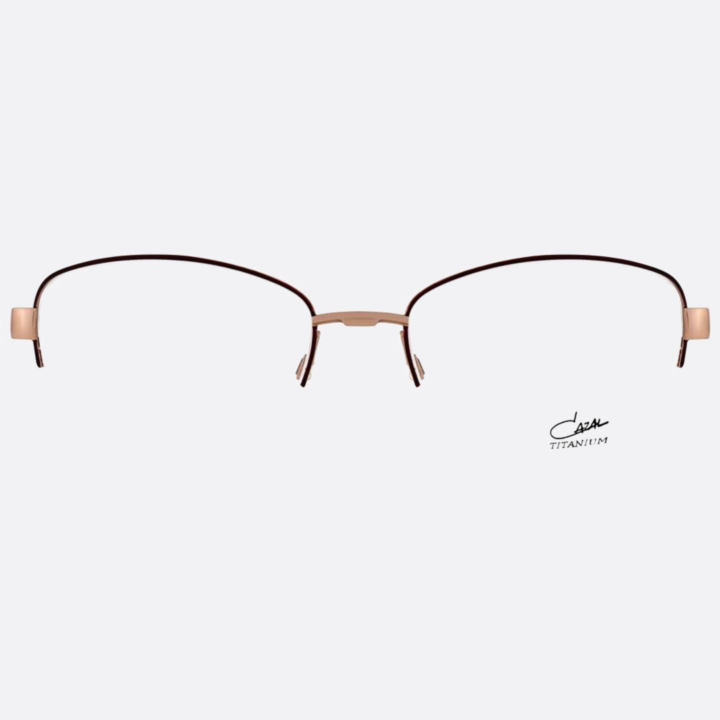 Cazal 53mm Cazal Rgl Rose Gold Squared Unisex Eyeglasses - Main View