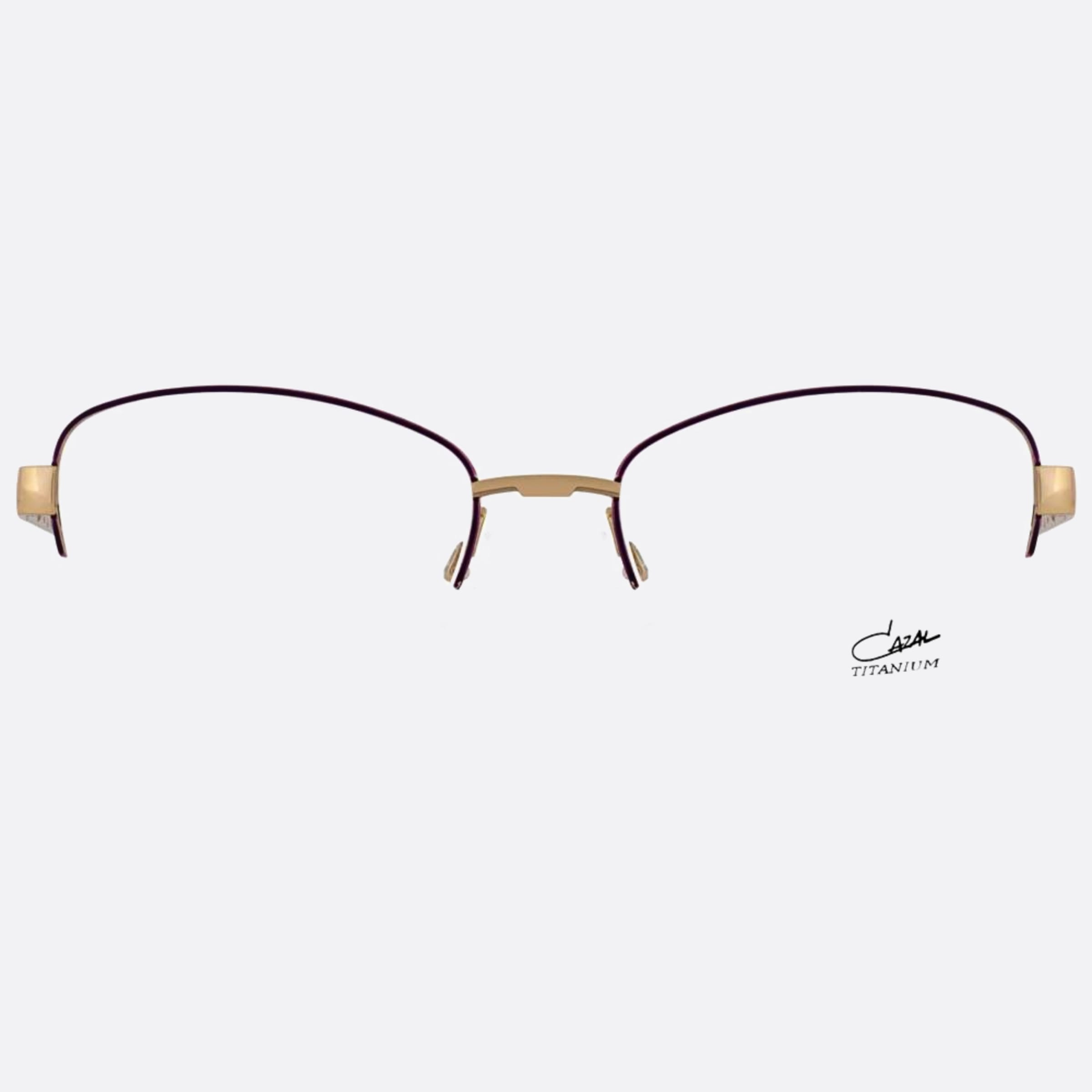 Cazal 53mm Cazal Vgld Gold Squared Unisex Eyeglasses - Main View