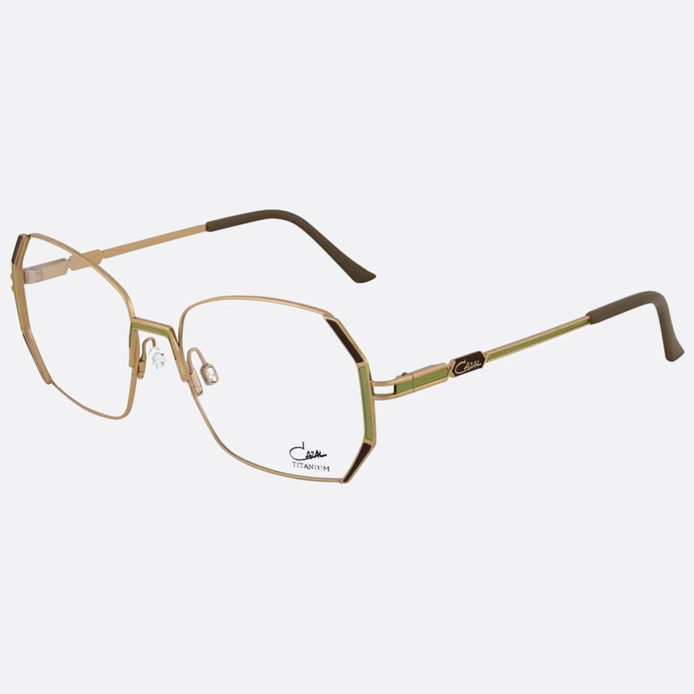 Cazal 54mm Cazal Kgld Gold Butterfly Unisex Eyeglasses - Side View