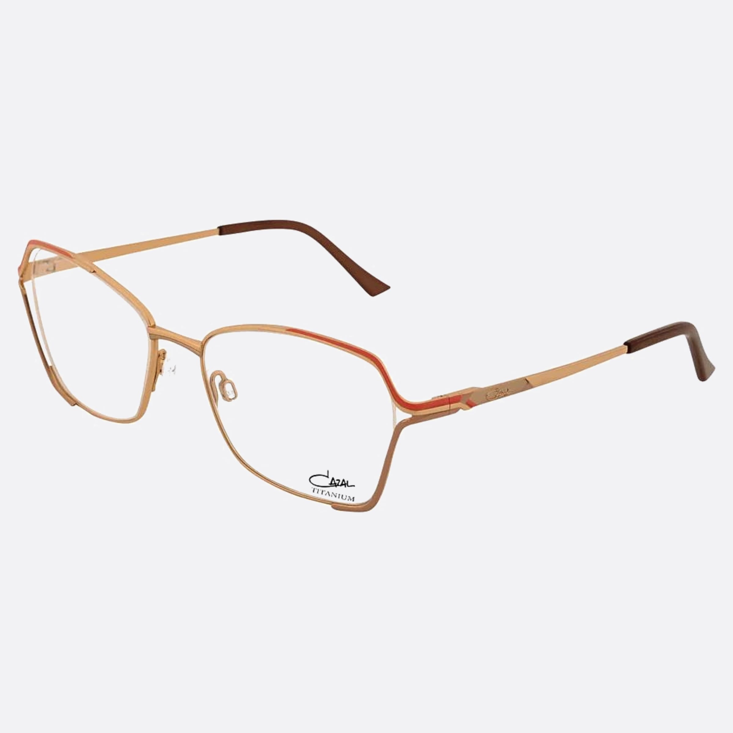 Cazal 53mm Cazal Rgl Rose Gold Visor Unisex Eyeglasses - Side View