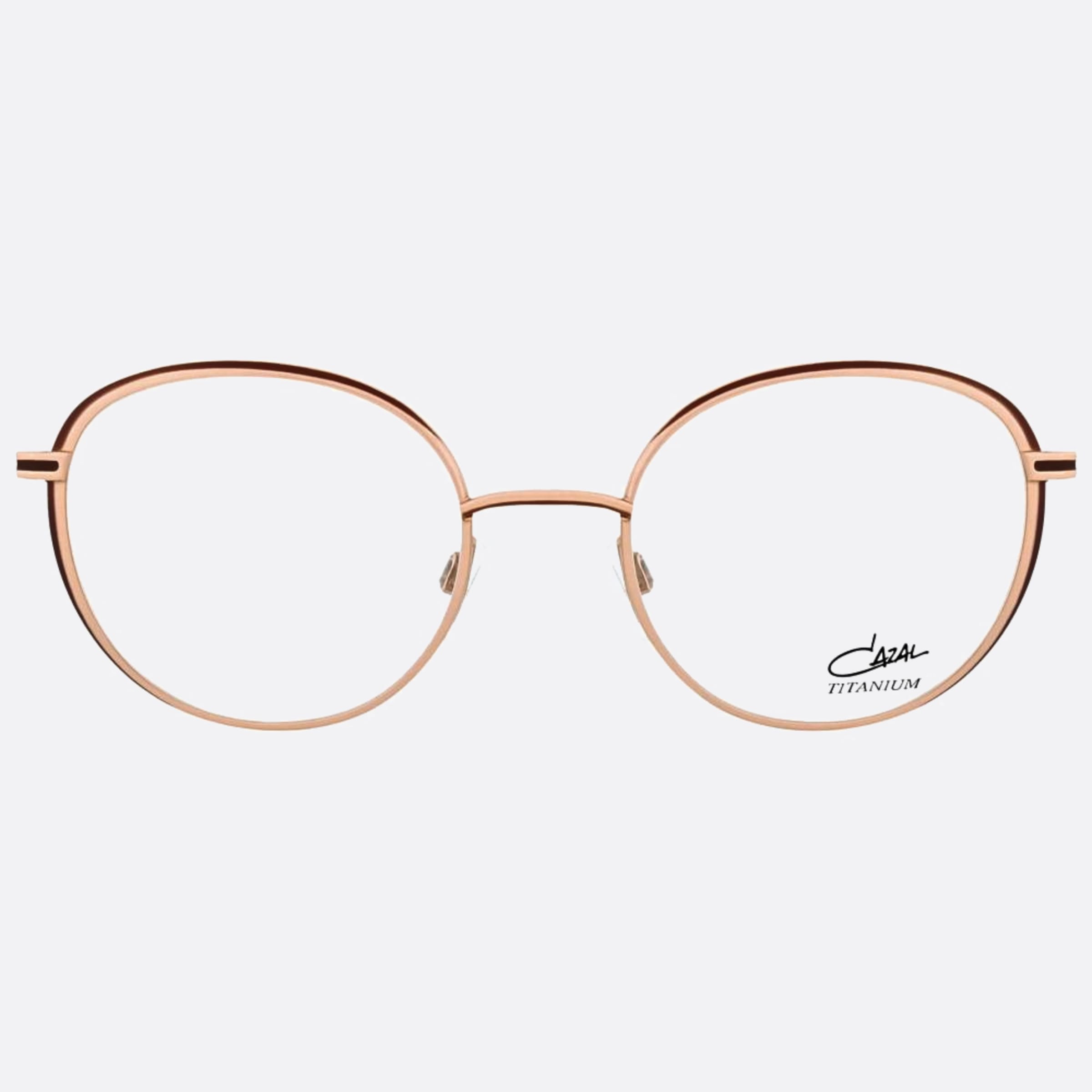 Cazal 50mm Cazal Crgd Rose Gold Round Unisex Eyeglasses - Main View
