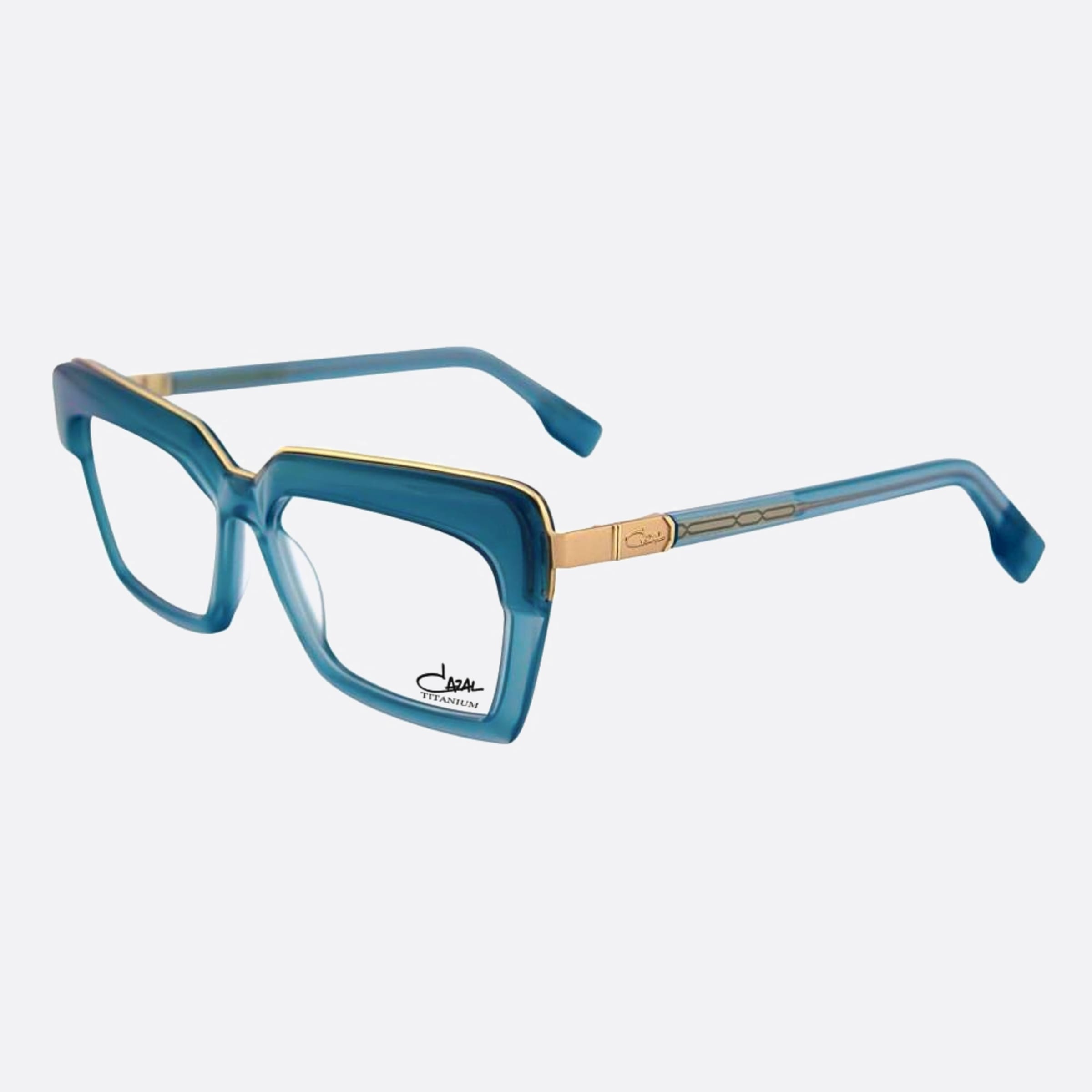 Cazal 54mm Cazal Vfm Blue Butterfly Unisex Eyeglasses - Side View