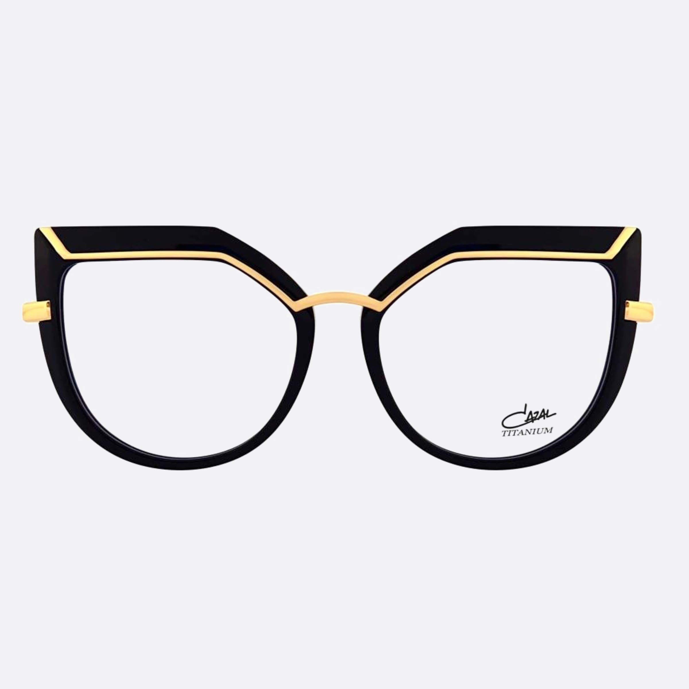 Cazal 53mm Cazal Black Cat Eye Unisex Eyeglasses - Main View