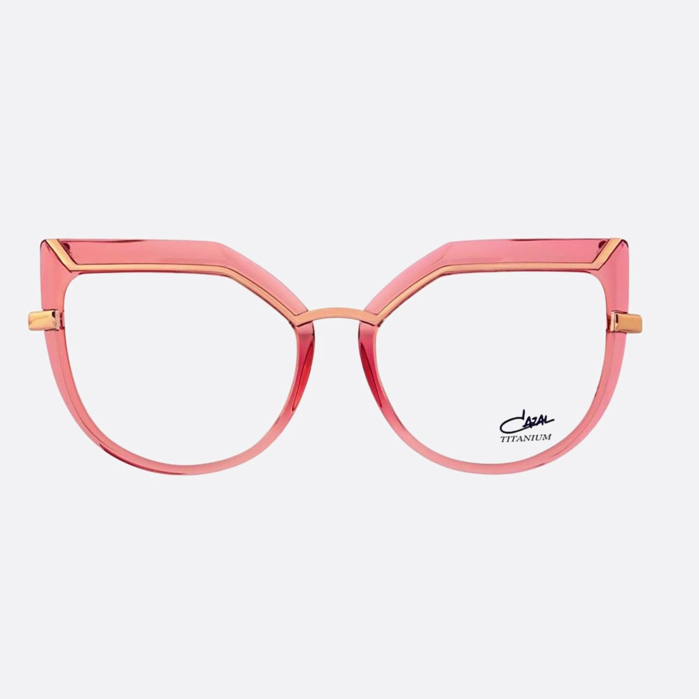 Cazal 53mm Cazal Pink Cat Eye Unisex Eyeglasses - Main View