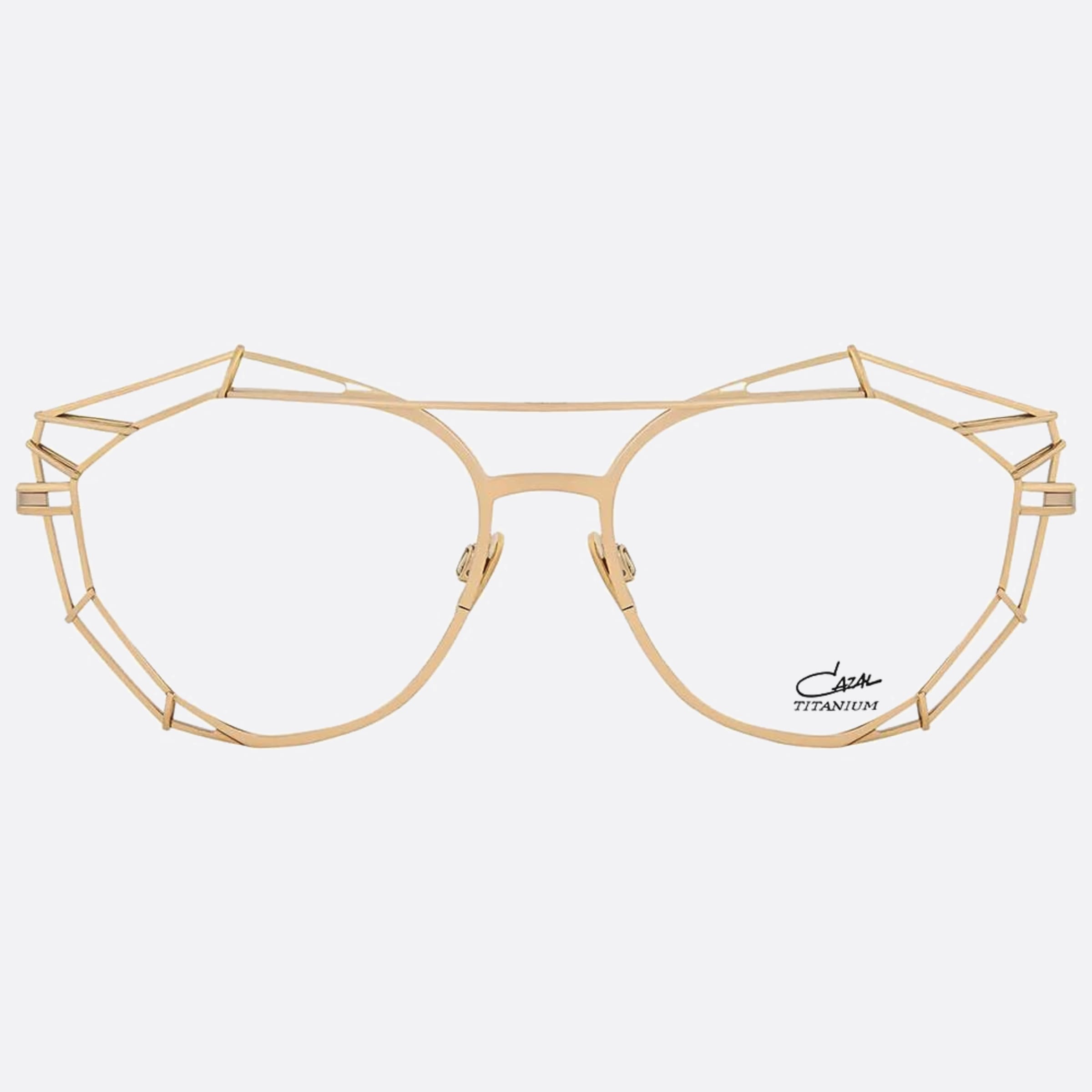 Cazal 55mm Cazal Gld Gold Cat Eye Unisex Eyeglasses - Main View