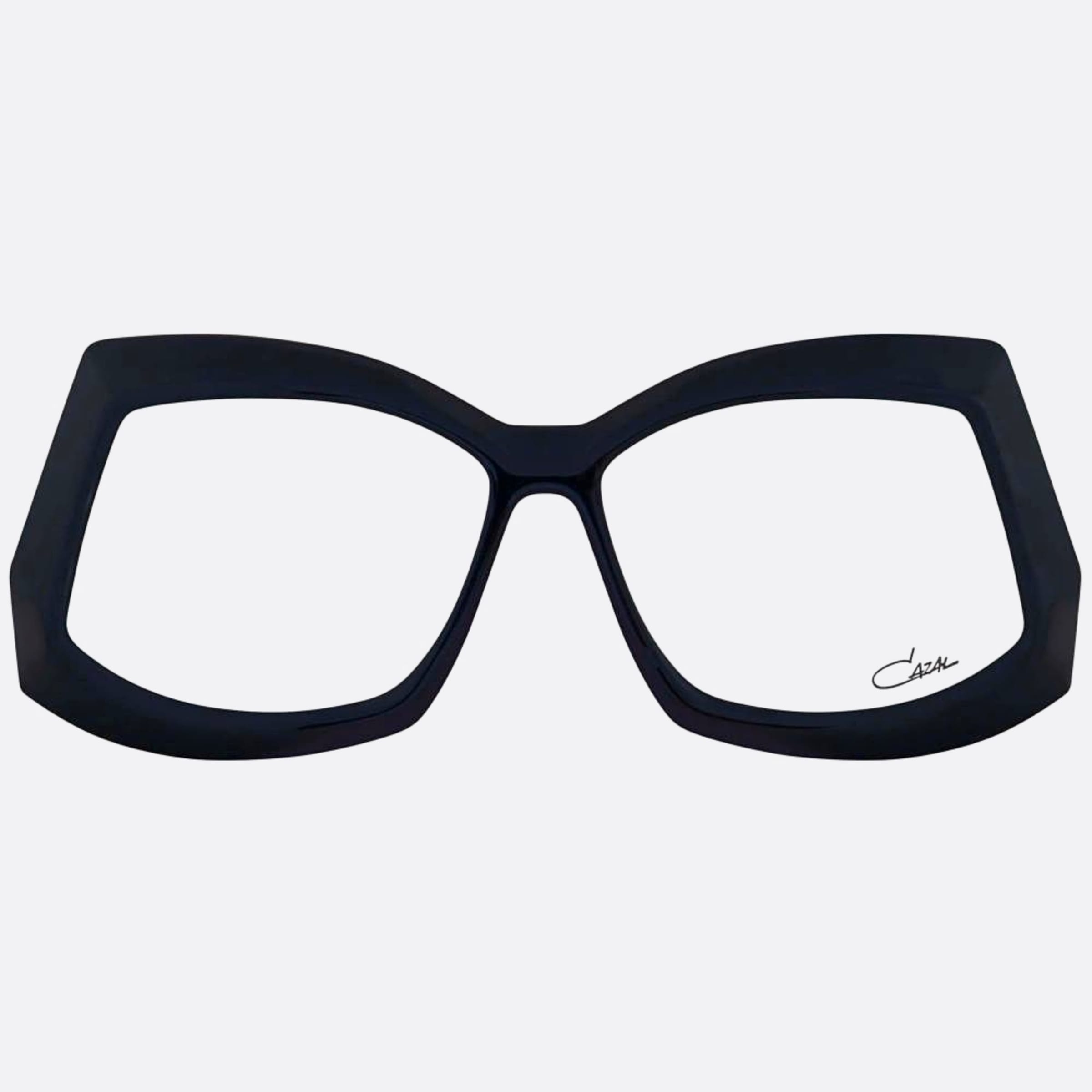 Cazal 56mm Cazal Black Geometric Unisex Eyeglasses - Main View