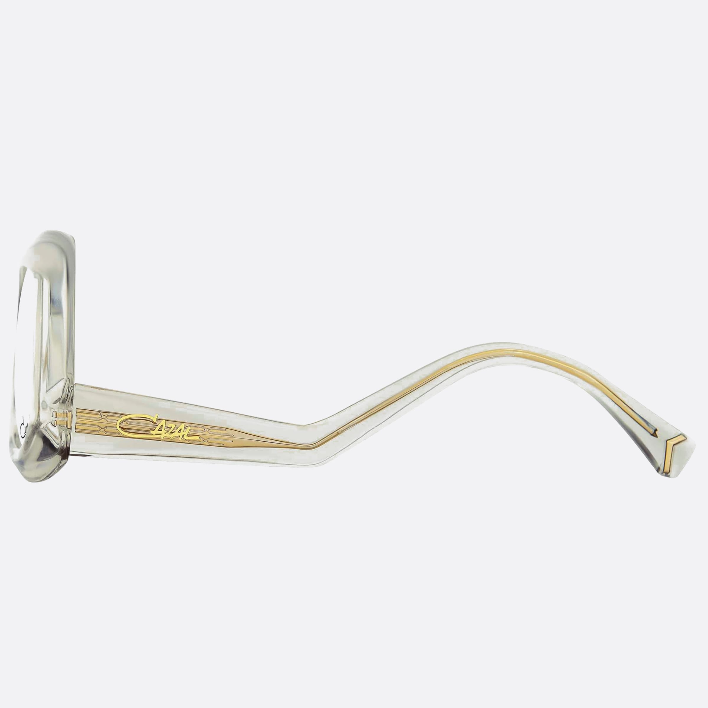 Cazal 56mm Cazal Green Geometric Unisex Eyeglasses - Detail View
