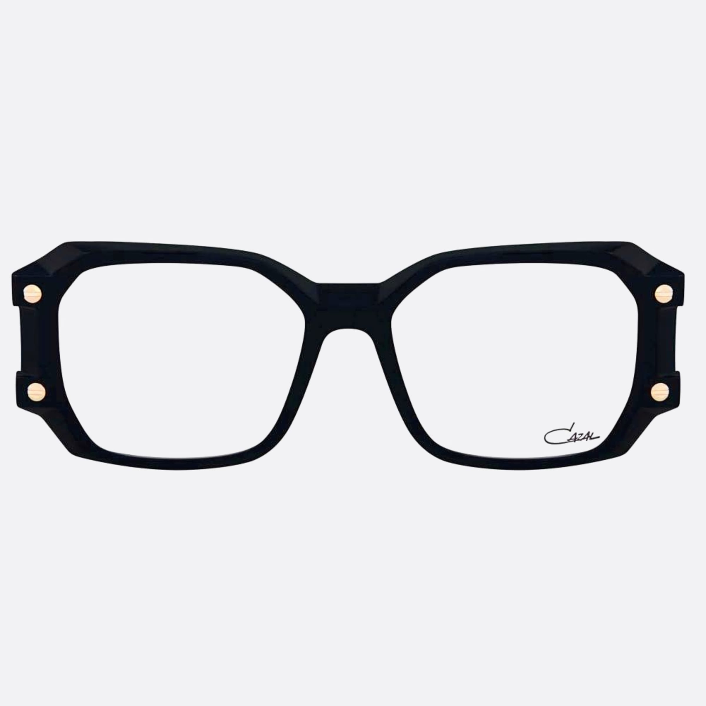 Cazal 53mm Cazal Black Geometric Unisex Eyeglasses - Main View