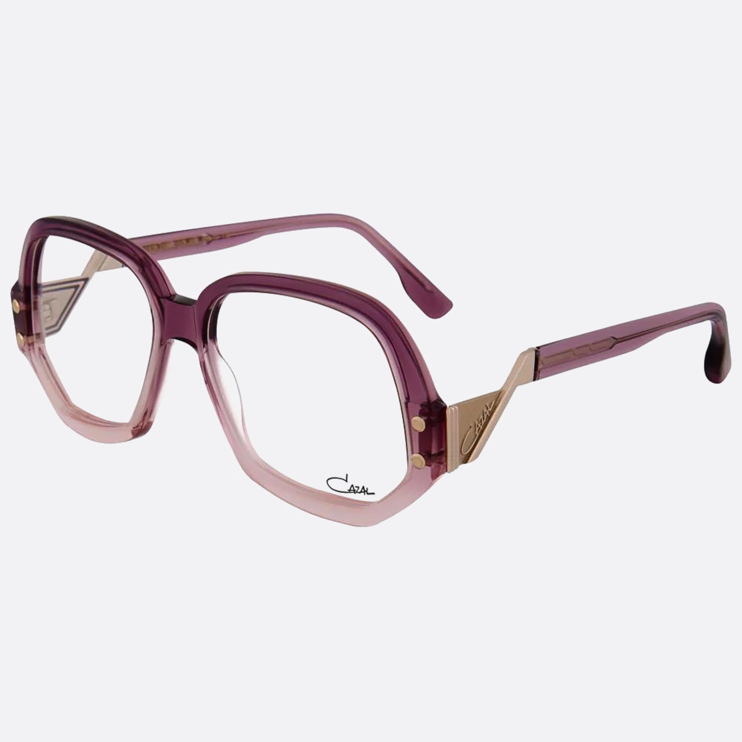 Cazal 56mm Cazal Violet Oversize Unisex Eyeglasses - Side View