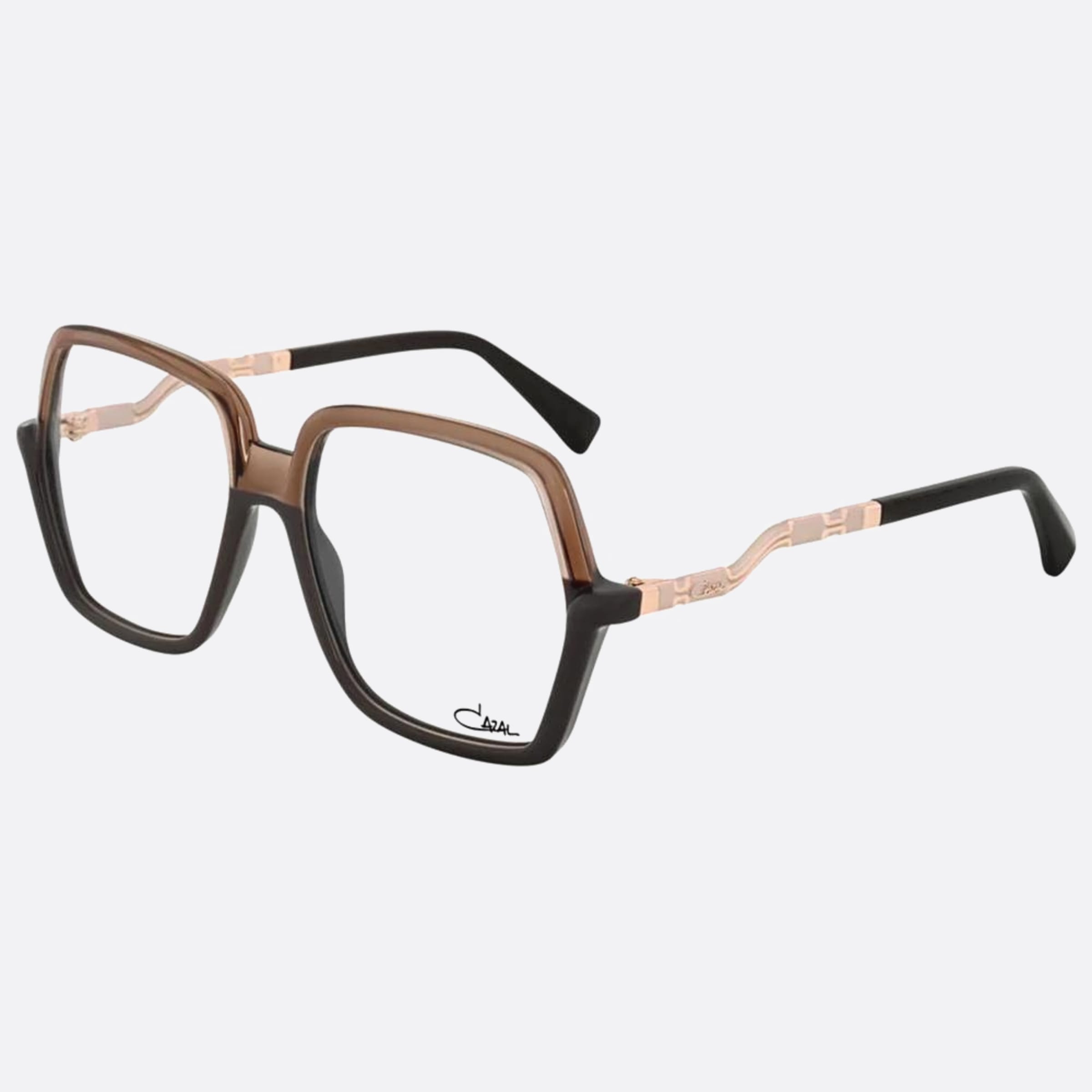 Cazal 55mm Cazal Gyrgd Rose Gold Oversize Unisex Eyeglasses - Side View