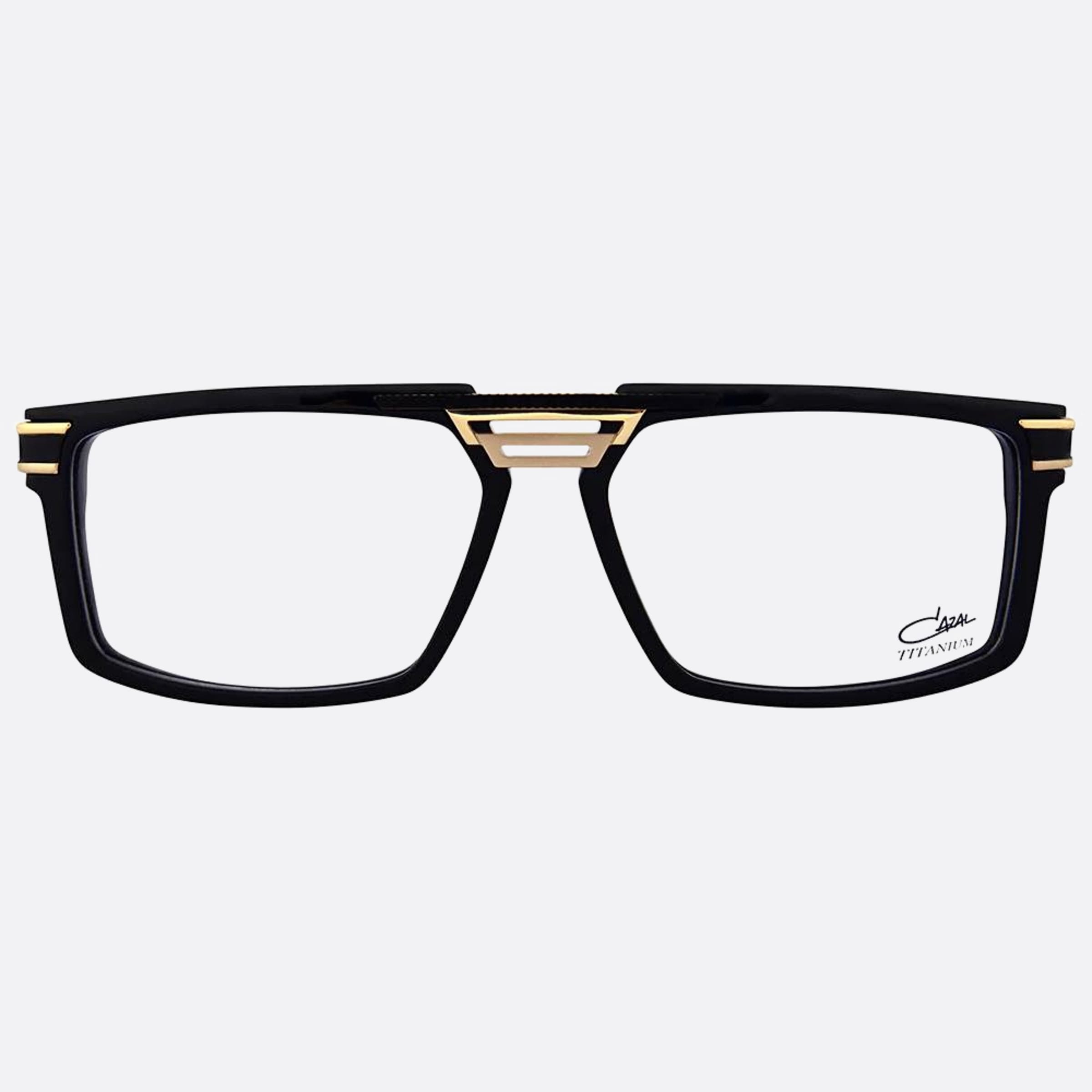 Cazal 58mm Cazal Black Rectangle Unisex Eyeglasses - Main View