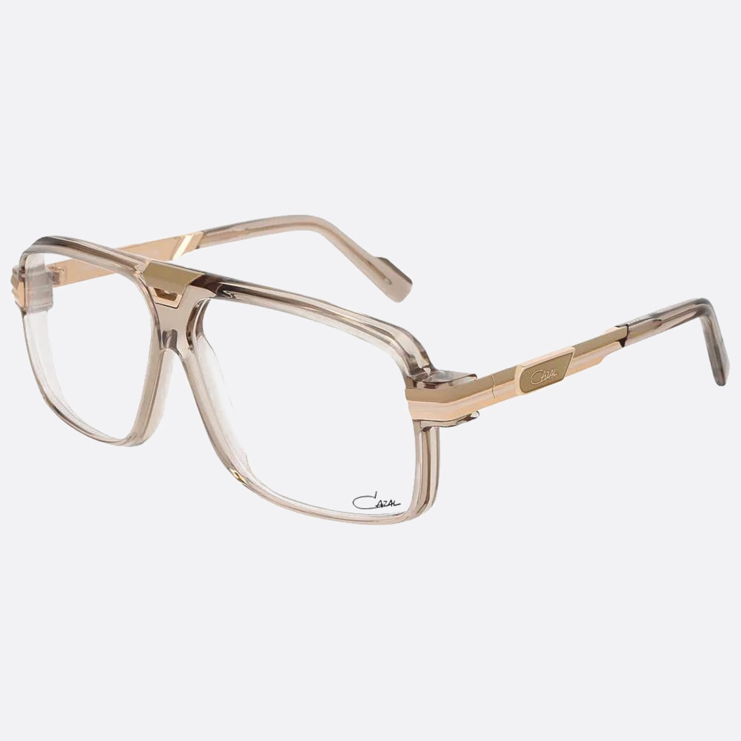 Cazal 60mm Cazal Rose Gold Pilot Unisex Eyeglasses - Side View