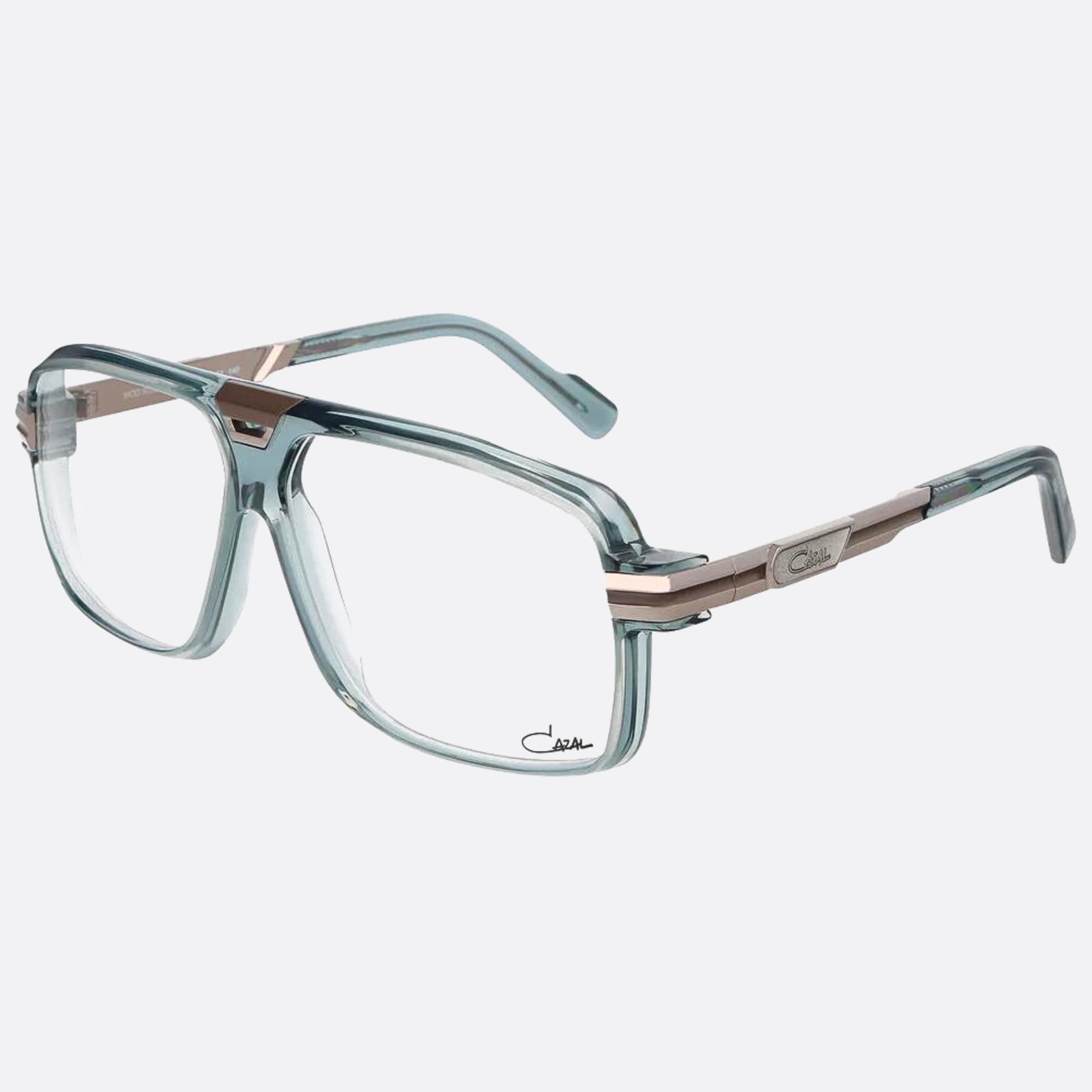 Cazal 60mm Cazal Grey Pilot Unisex Eyeglasses - Side View