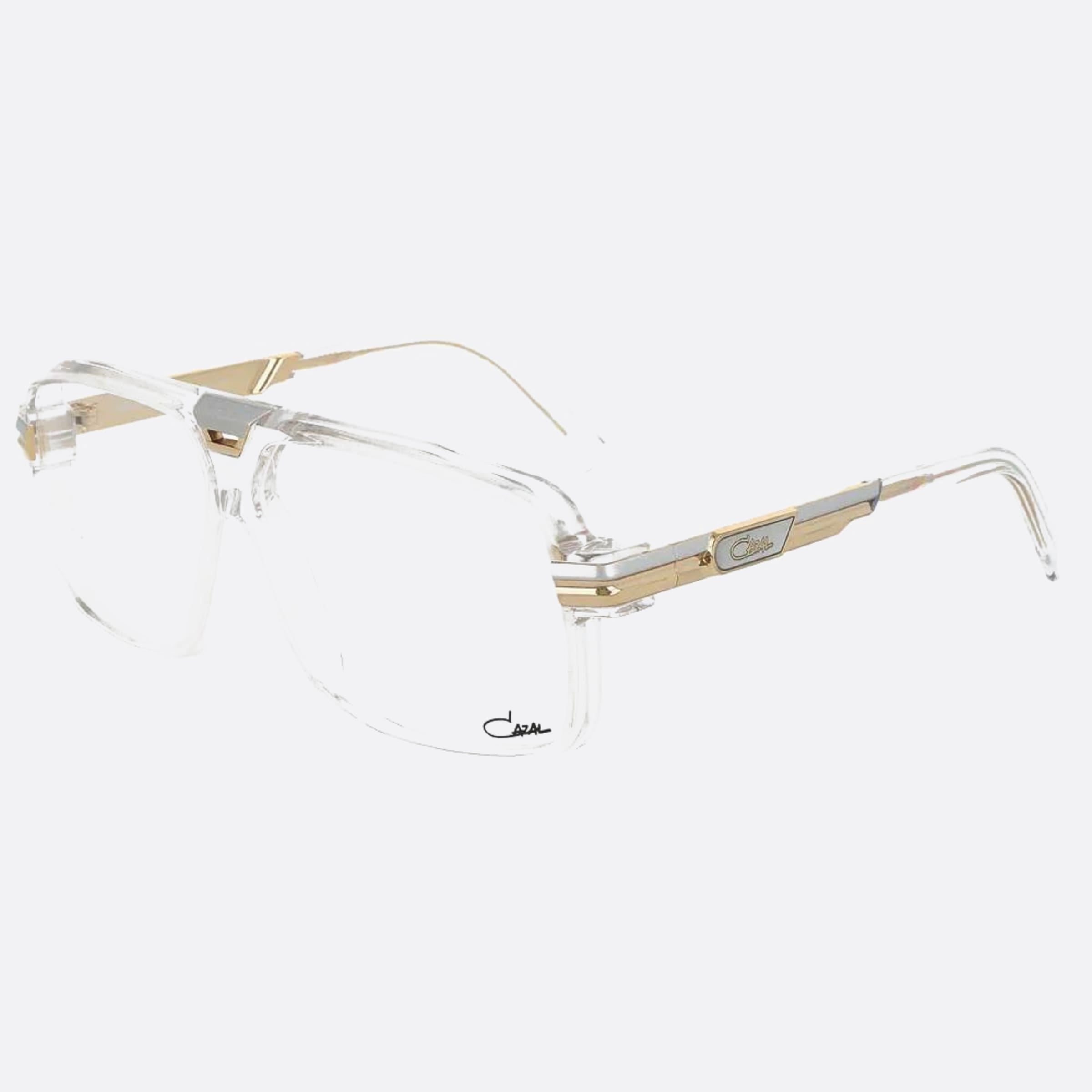 Cazal 60mm Cazal Transparent Pilot Unisex Eyeglasses - Side View