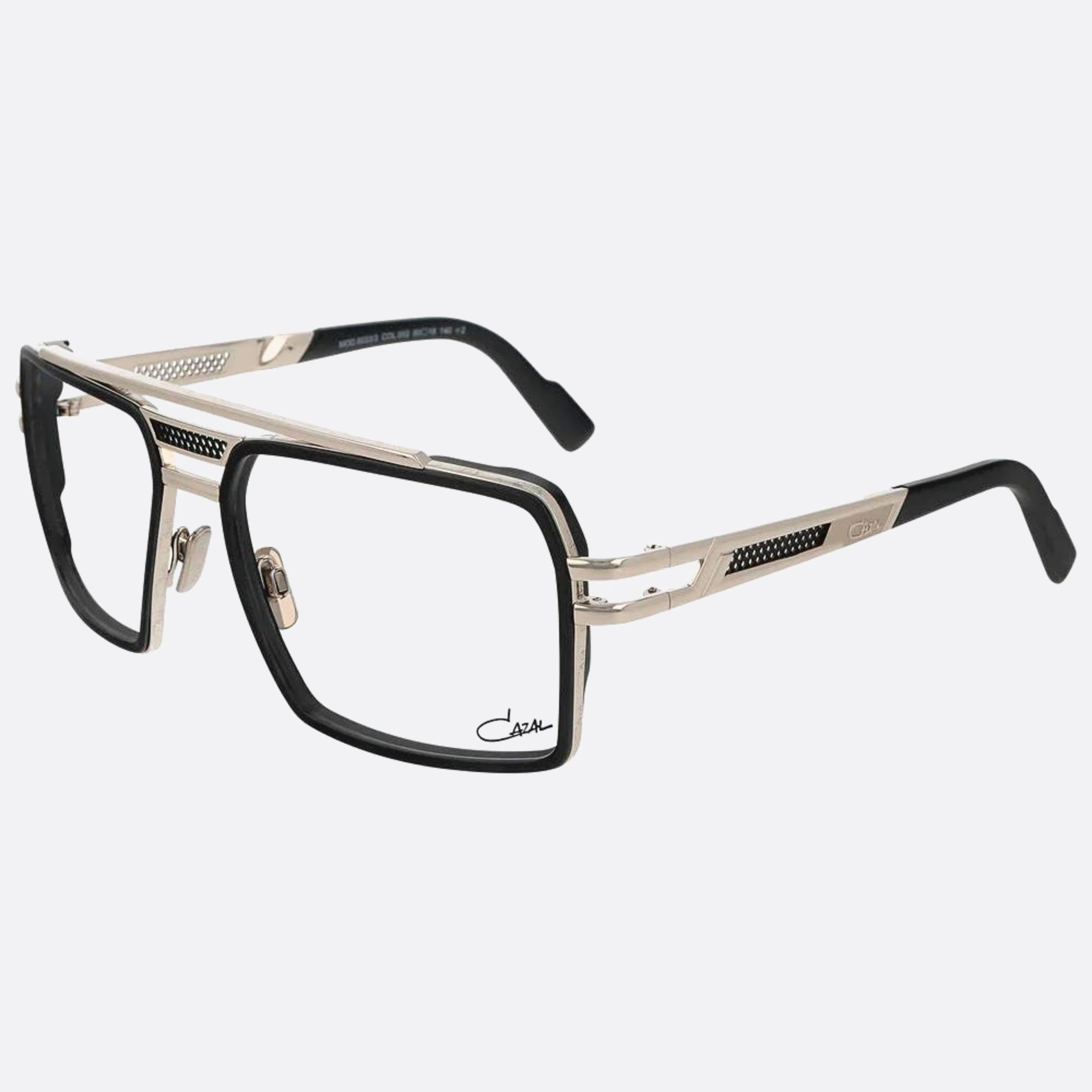 Cazal 60mm Cazal Silver Pilot Unisex Eyeglasses - Side View