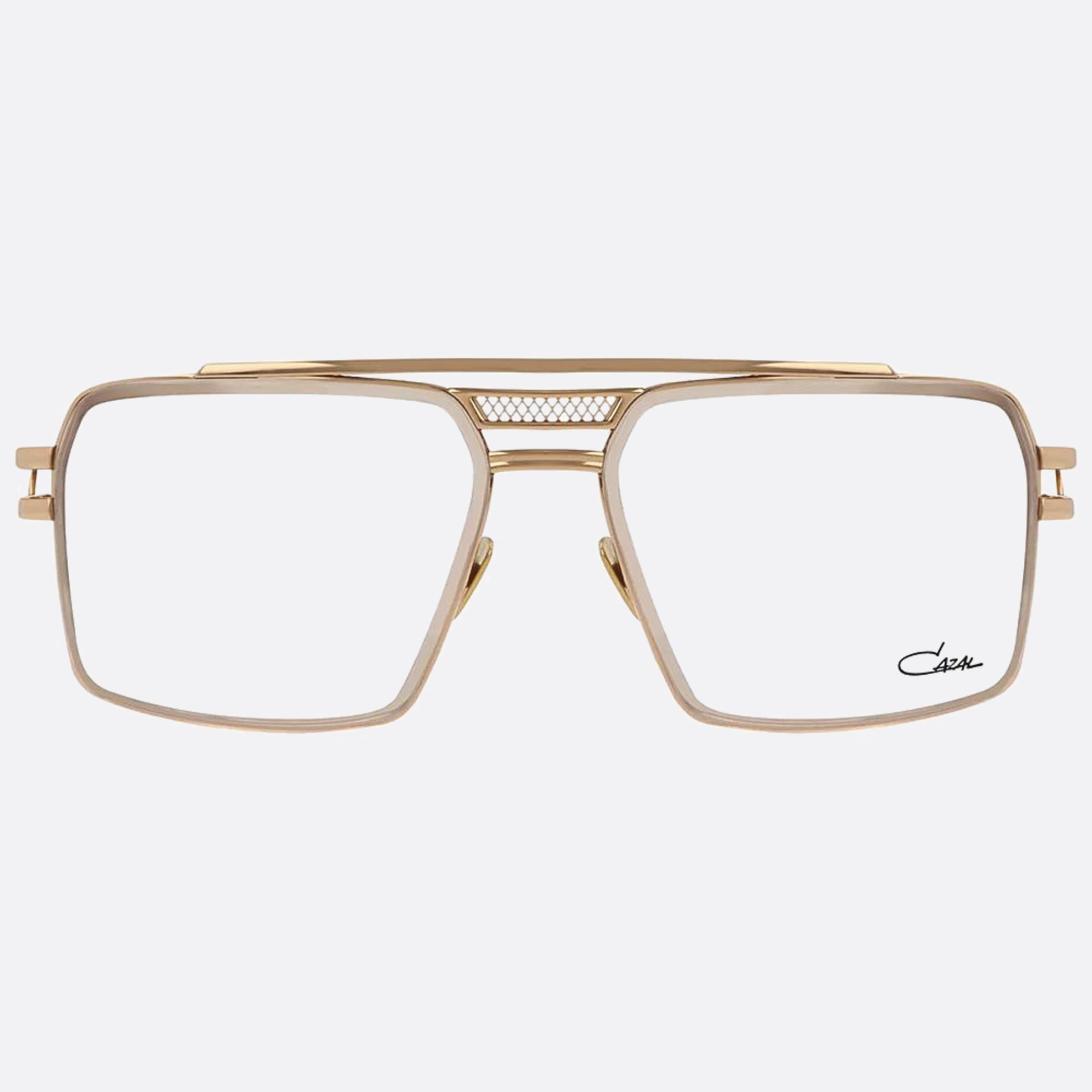 Cazal 60mm Cazal Gold Pilot Unisex Eyeglasses - Main View