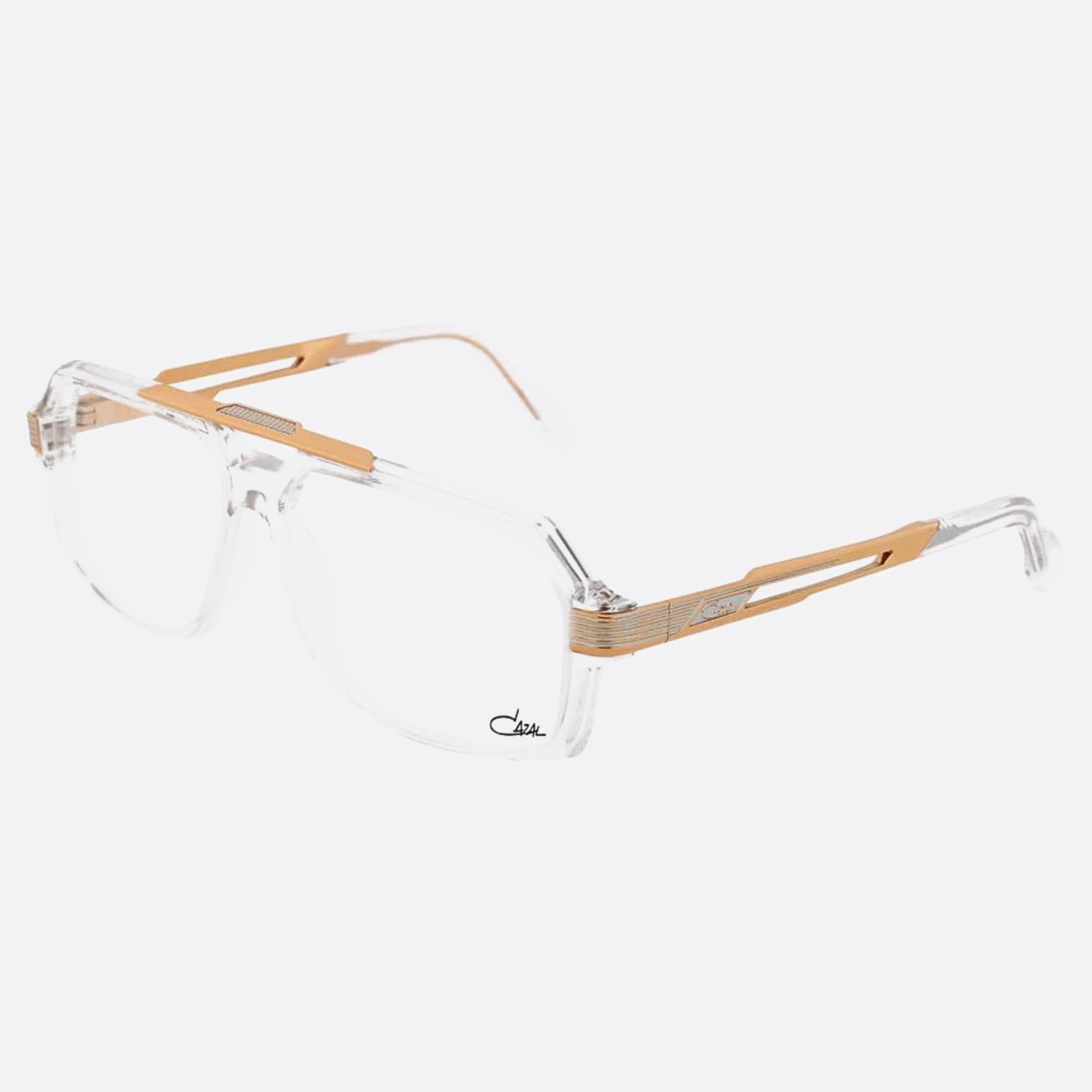Cazal 60mm Cazal Crg Transparent Pilot Unisex Eyeglasses - Side View