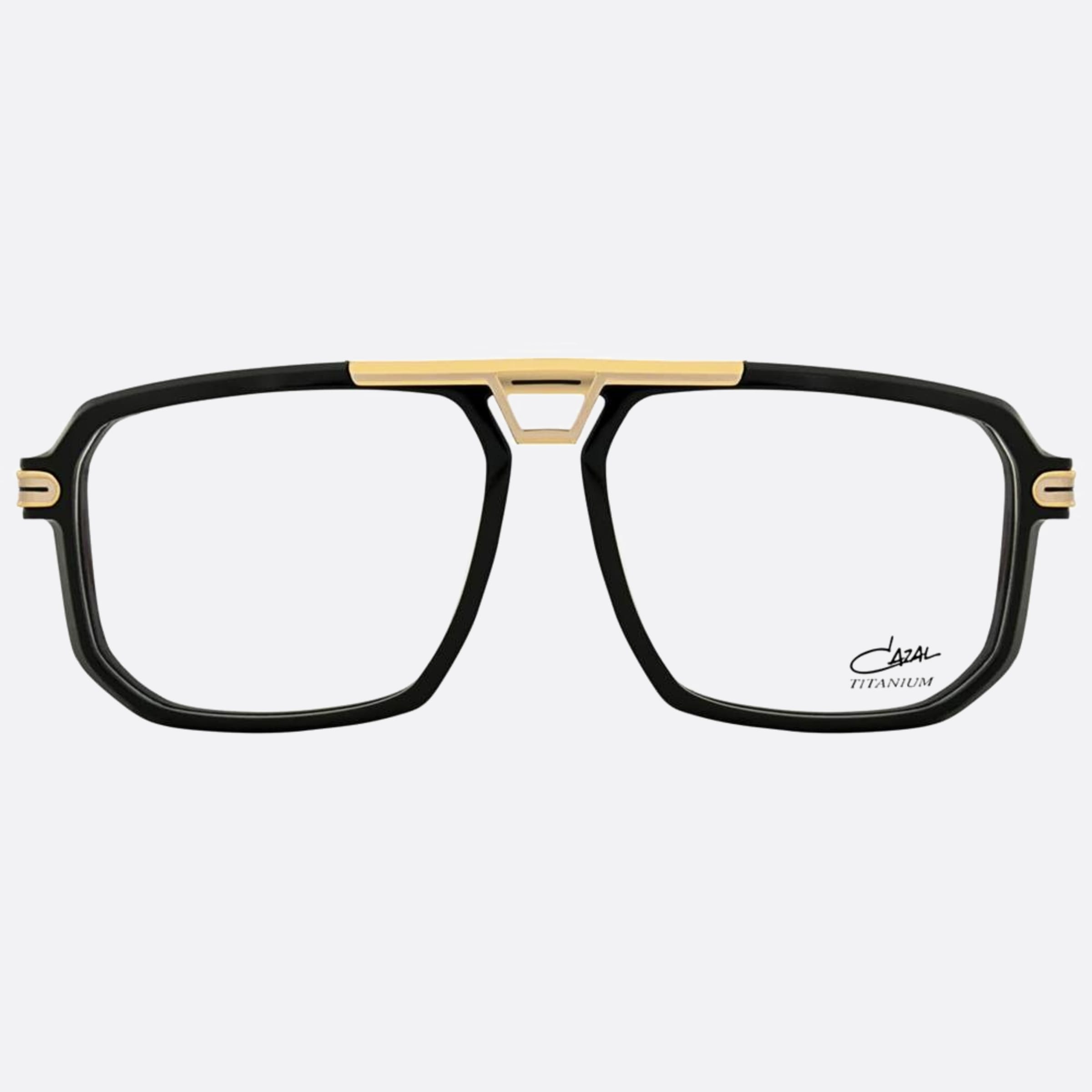 Cazal 59mm Cazal Black Geometric Unisex Eyeglasses - Main View