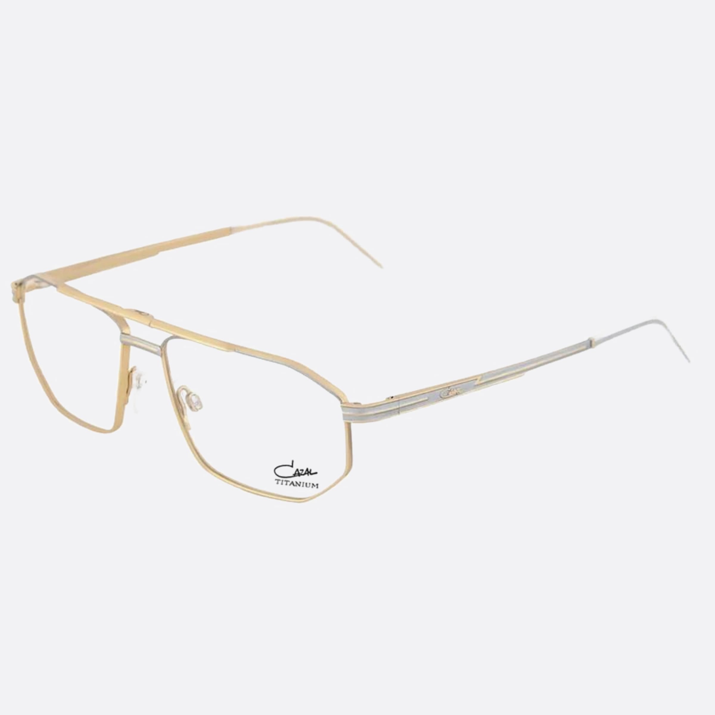 Cazal 59mm Cazal Silver Pilot Unisex Eyeglasses - Side View