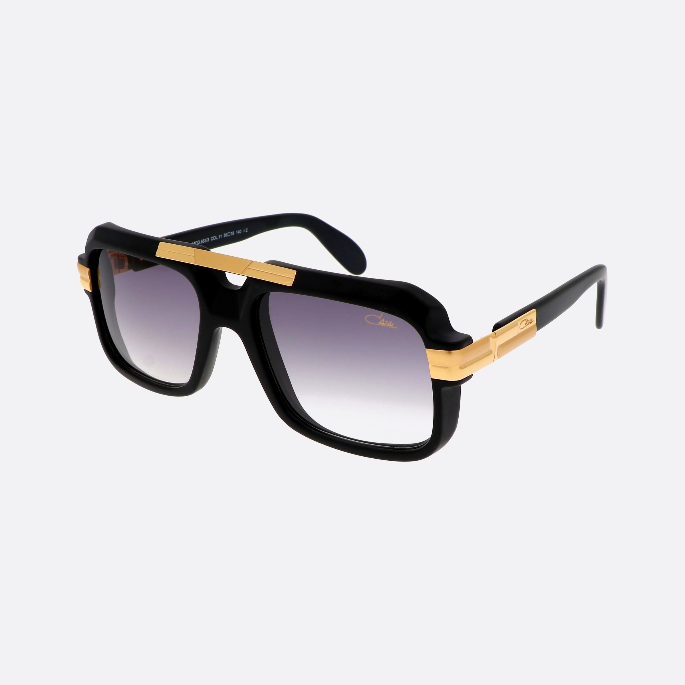 Cazal 56mm Legends Black Pilot Men Sunglasses - Main View