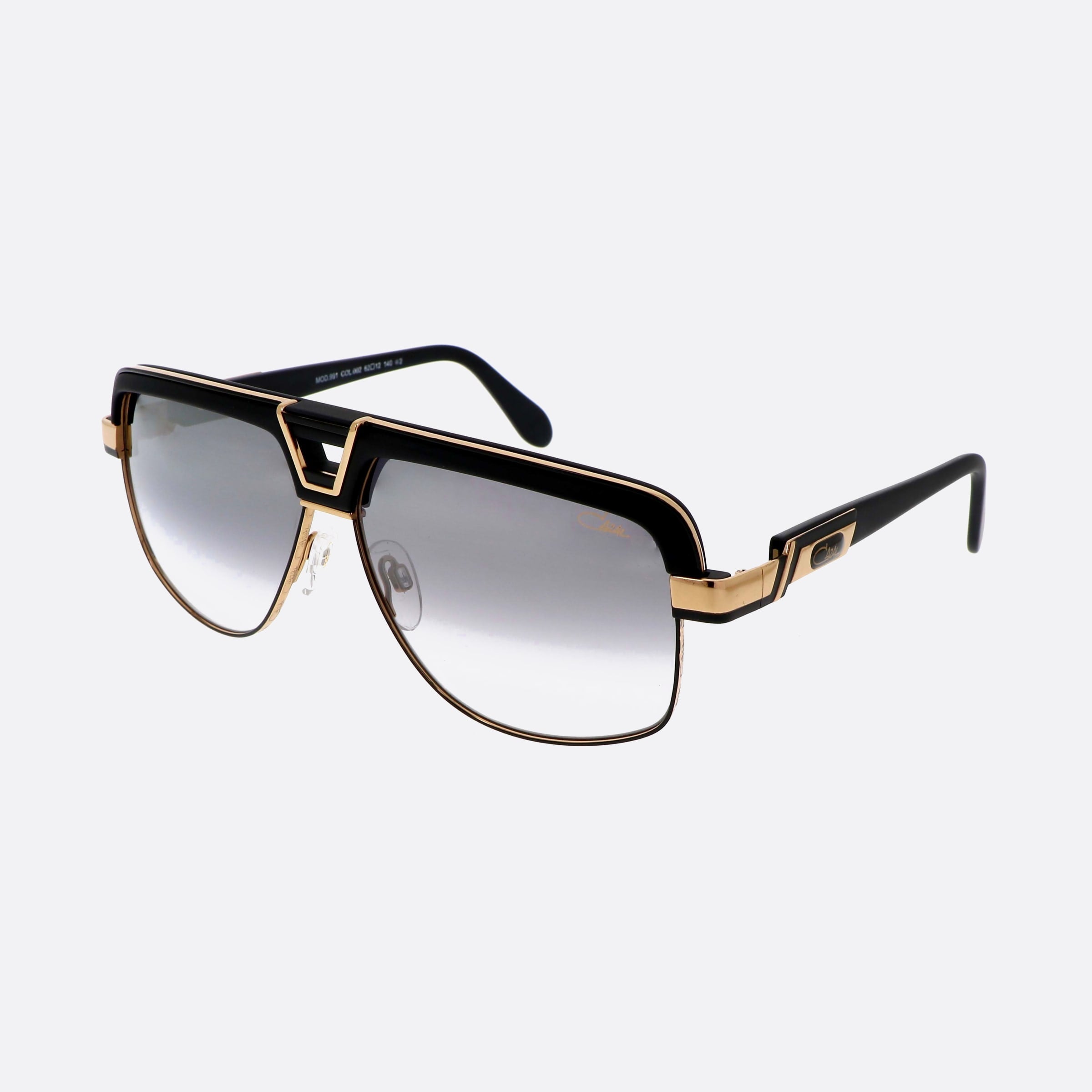 Cazal 62mm Legends Black Pilot Men Sunglasses - Main View