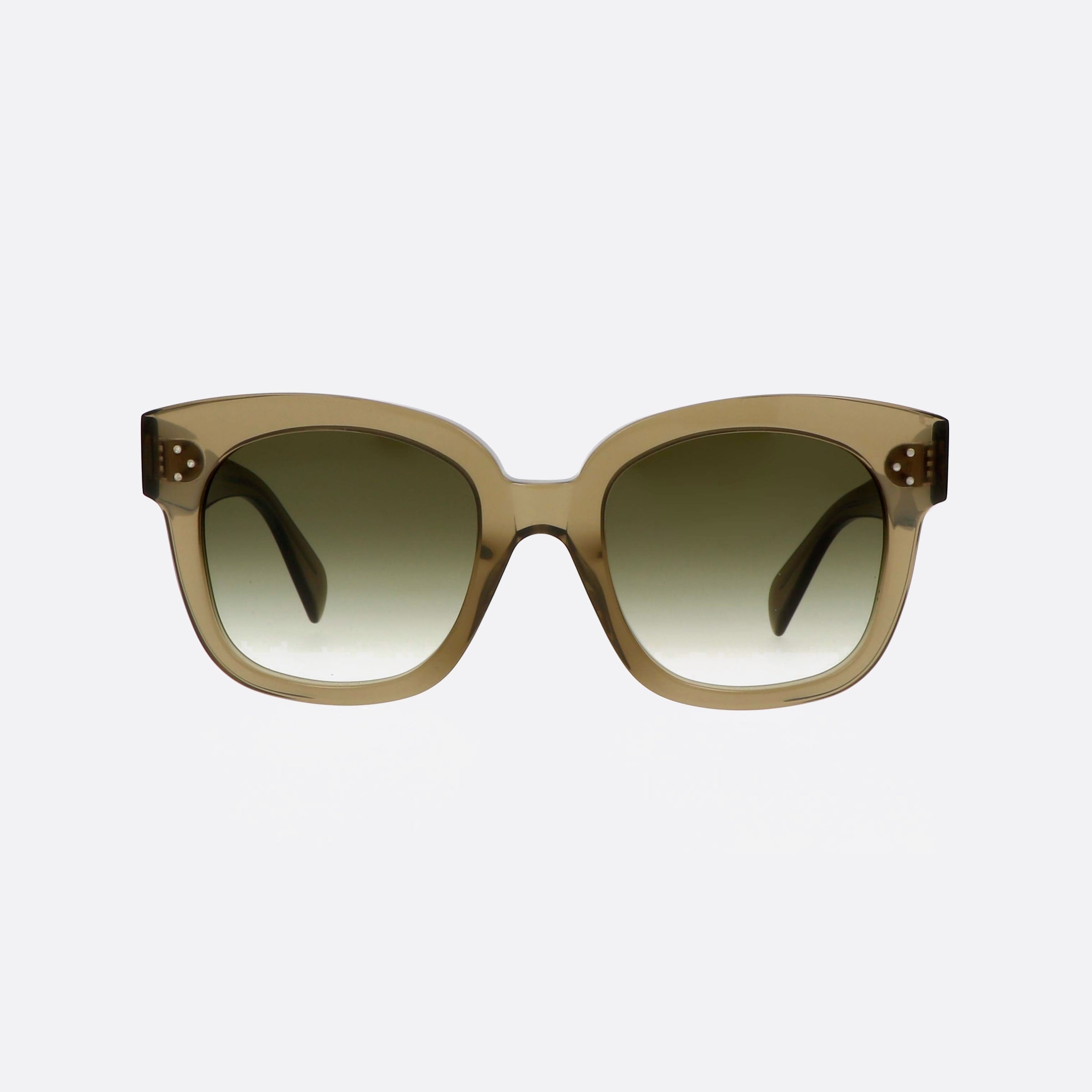 Celine 54mm Dots Cl4002un 98p Kaki Unisex Sunglasses - Side View