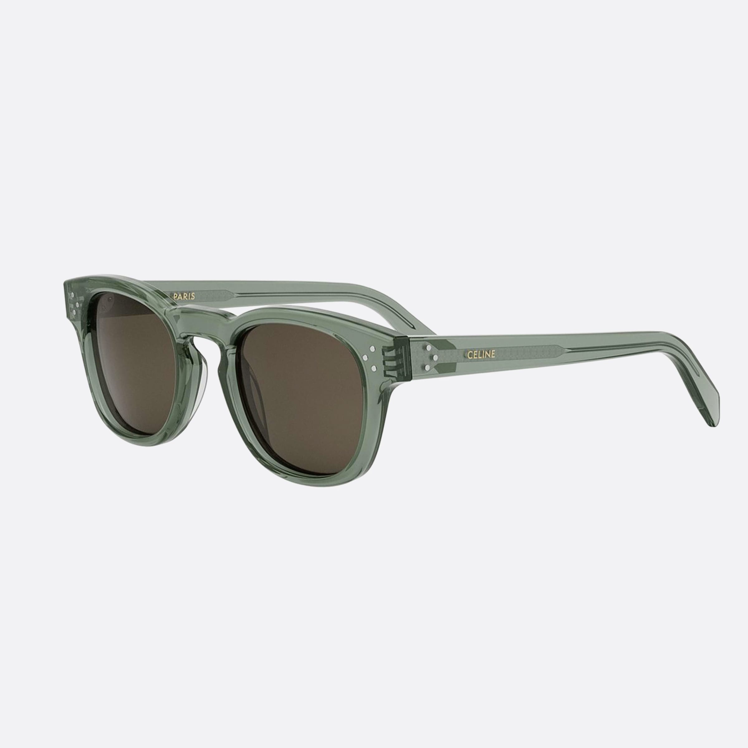 Celine 49mm Dots Cl40233i 96e Green Men Sunglasses - Main View