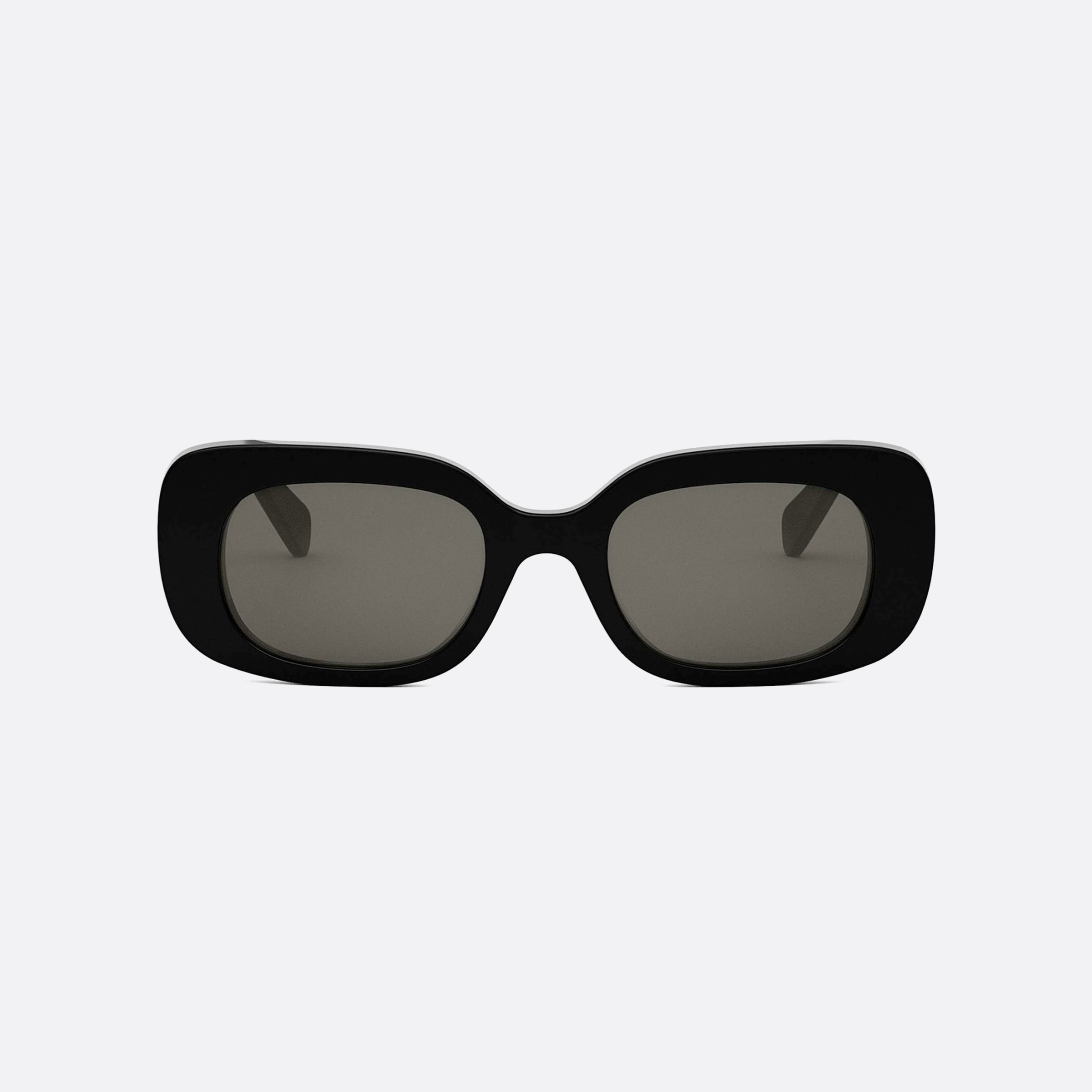 Celine 51mm Dots Cl40287u 01a Black Rectangle Women Sunglasses - Side View