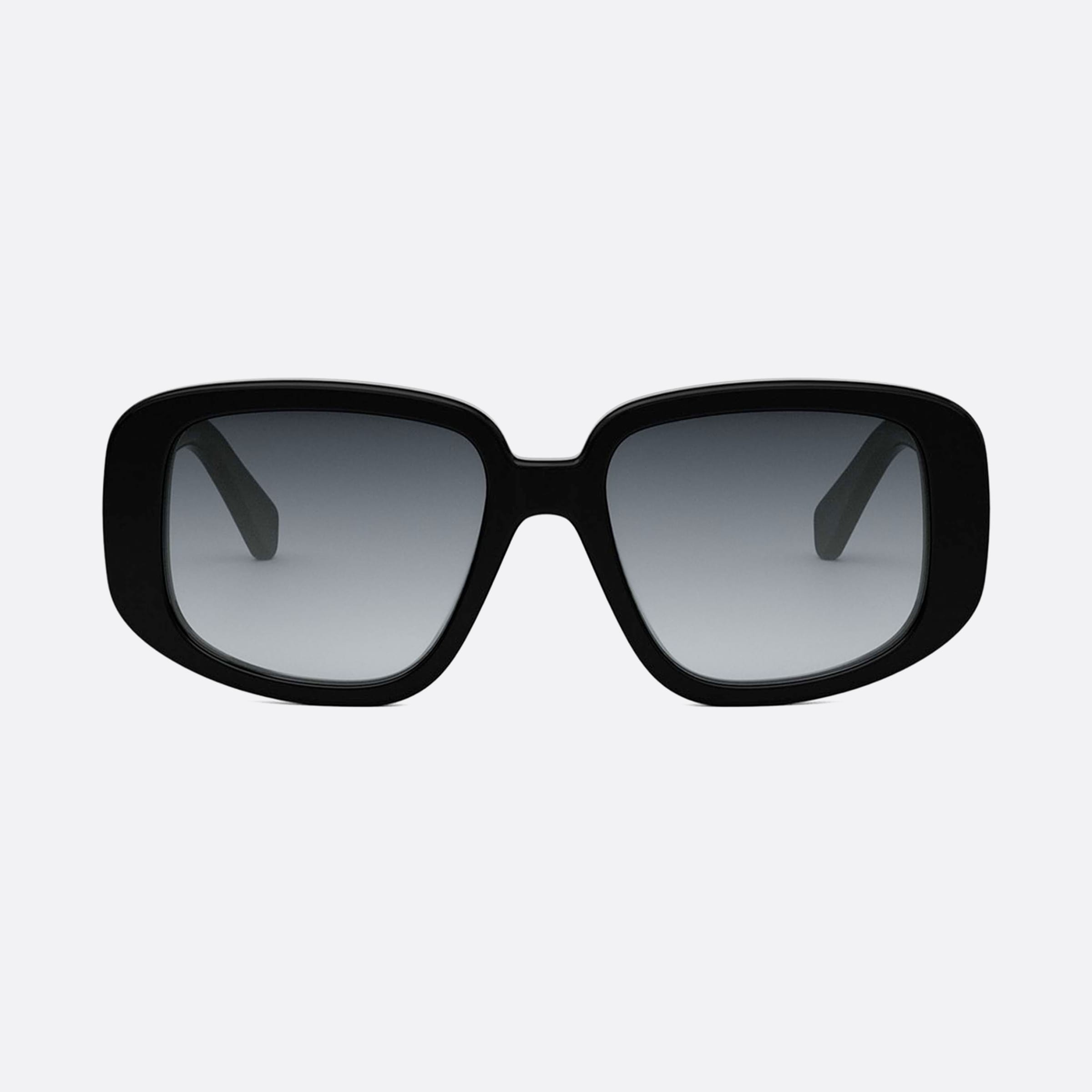 Celine 55mm Dots Cl40299u 01b Black Geometric Women Sunglasses - Side View