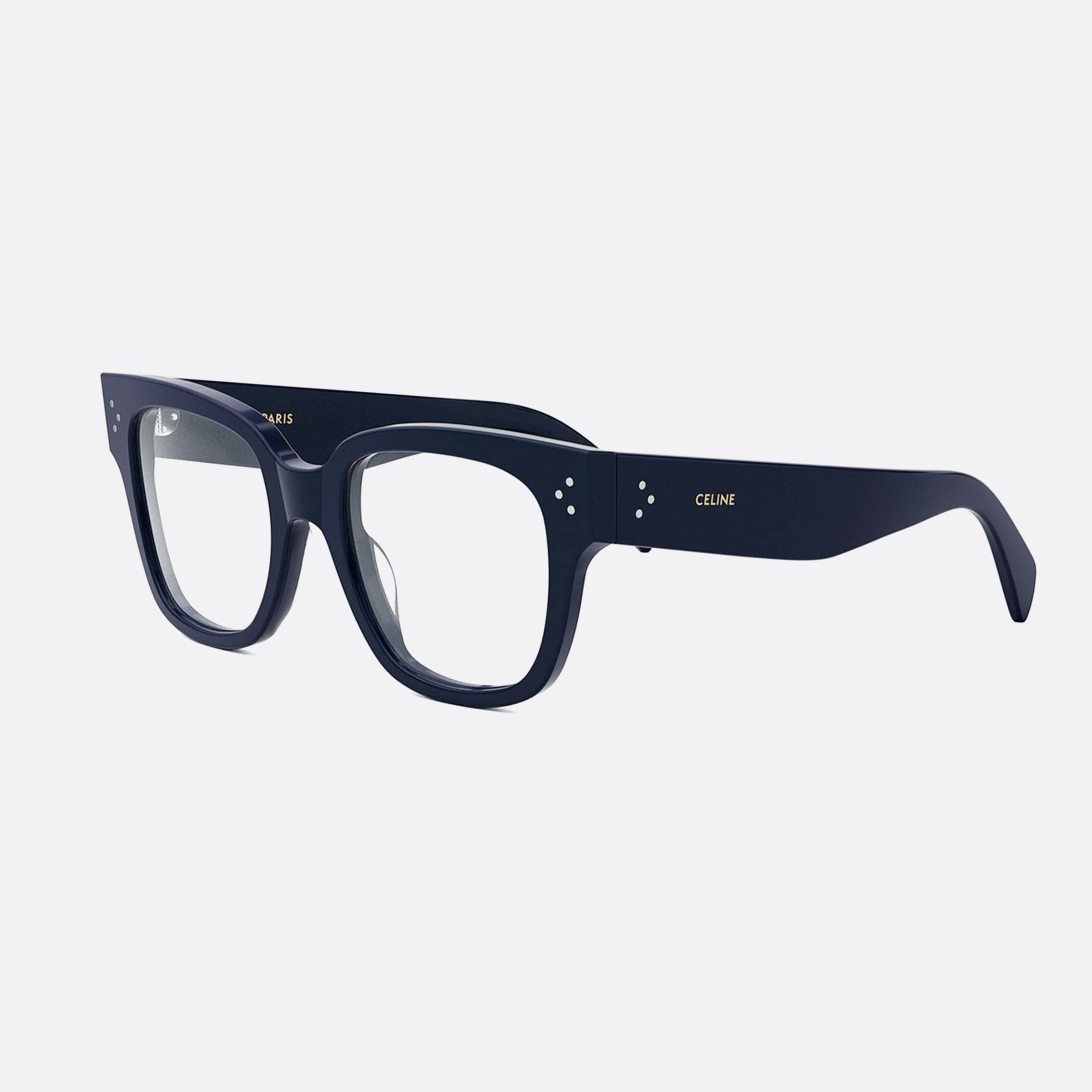 Celine 53mm Dots Cl50066i Blue Unisex Eyeglasses - Main View