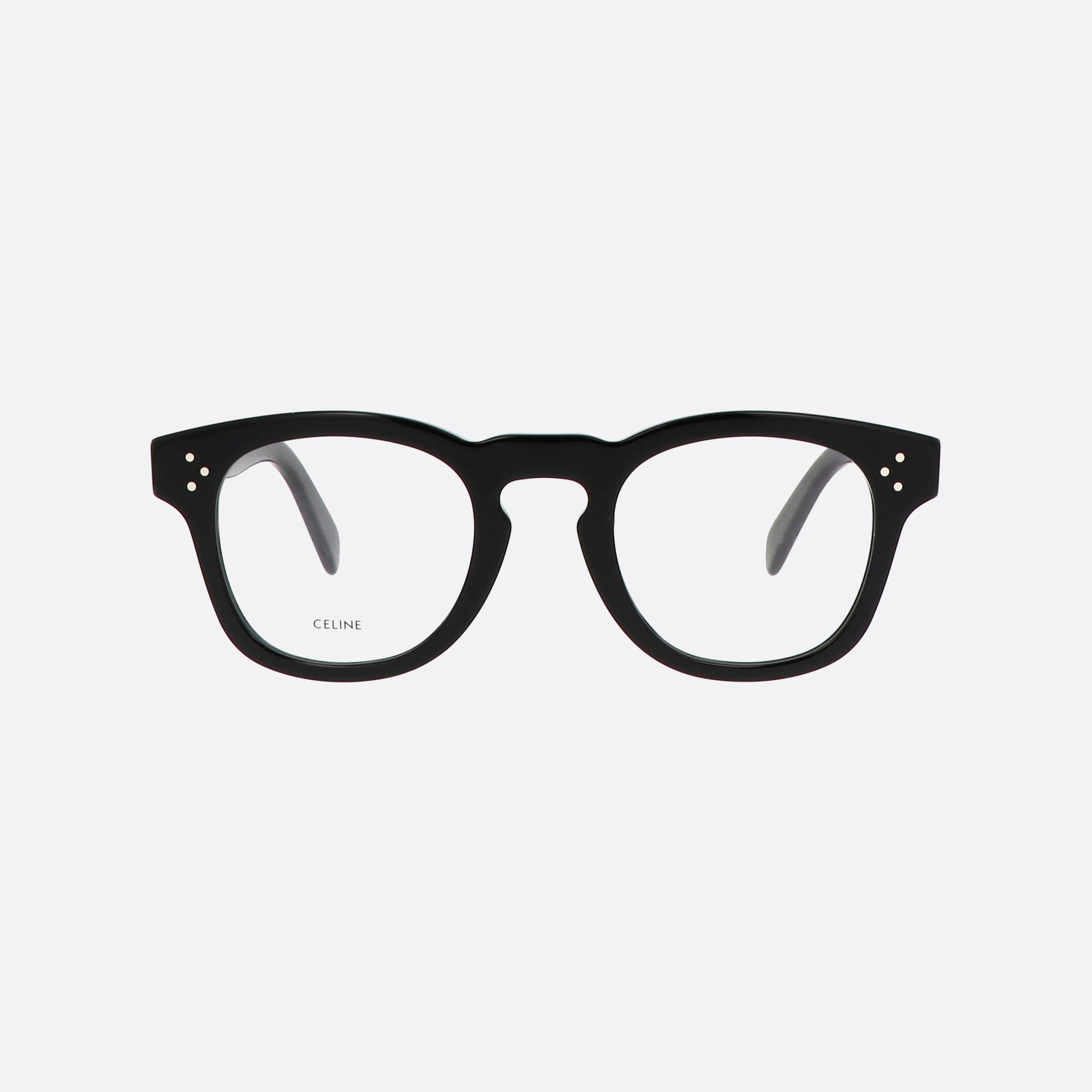 Celine 48mm Dots Cl50118i Black Men Eyeglasses - Side View