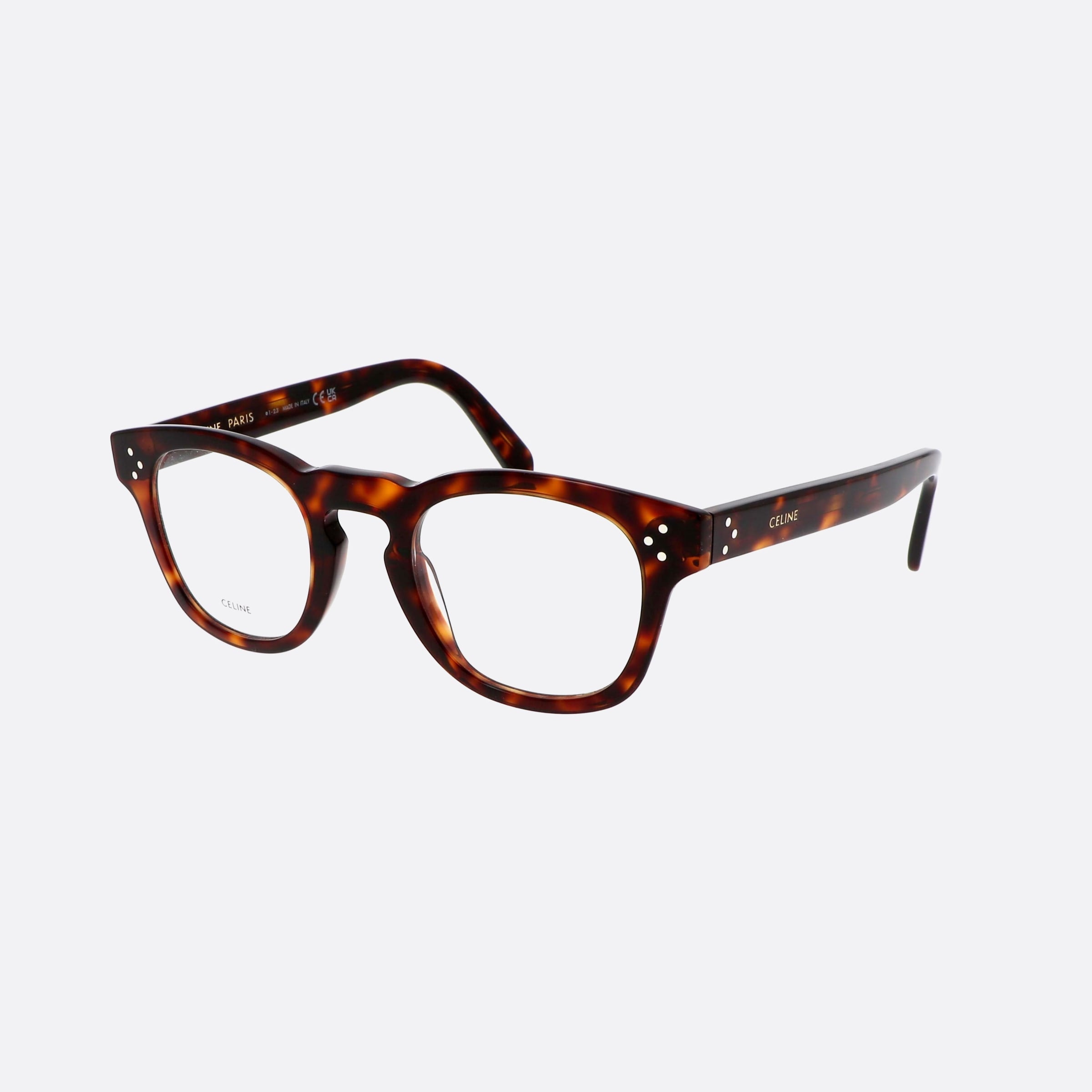 Celine 48mm Dots Cl50118i Tortoise Men Eyeglasses - Main View