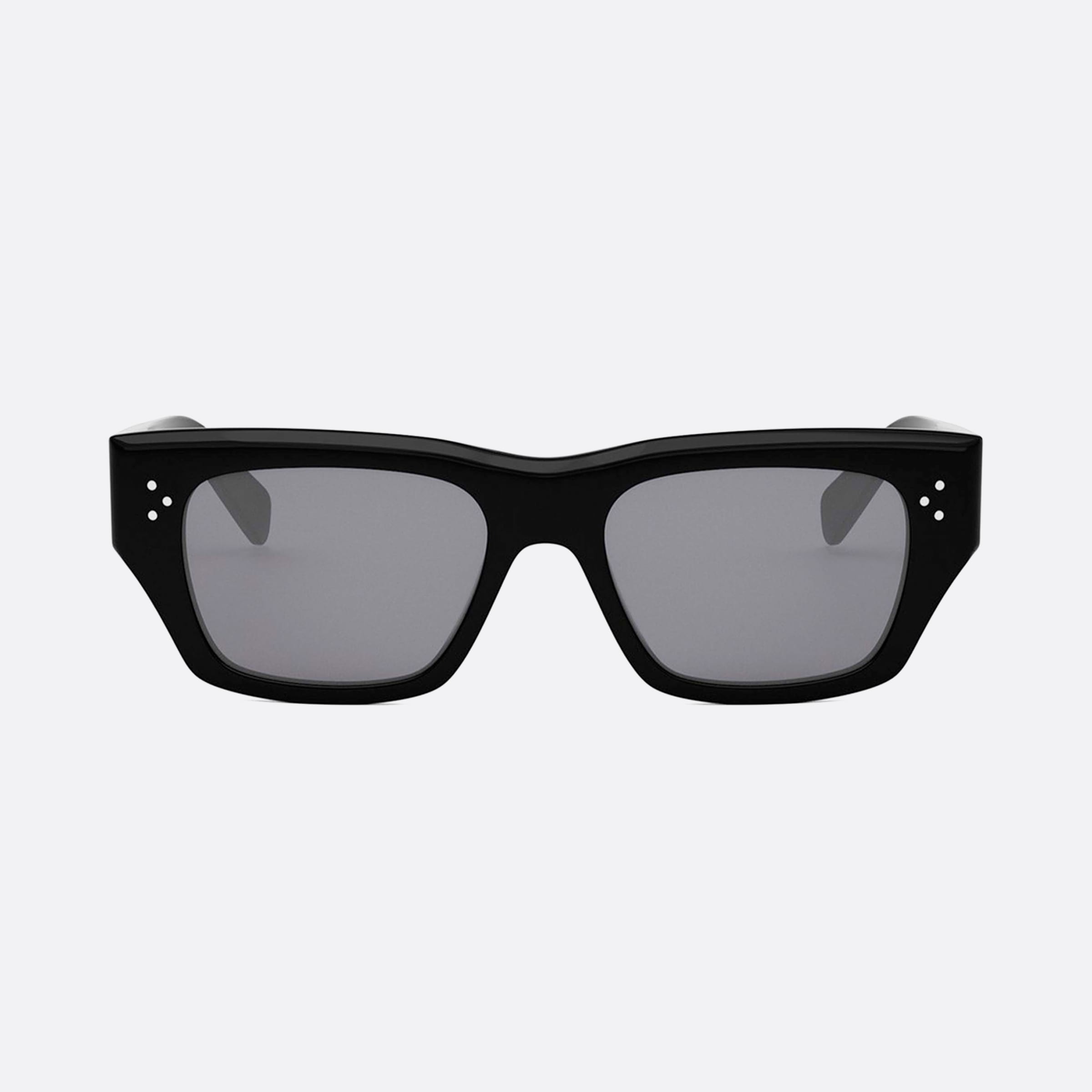 Celine 53mm Dots Cl40297u 01d Black Polarized Unisex Sunglasses - Side View