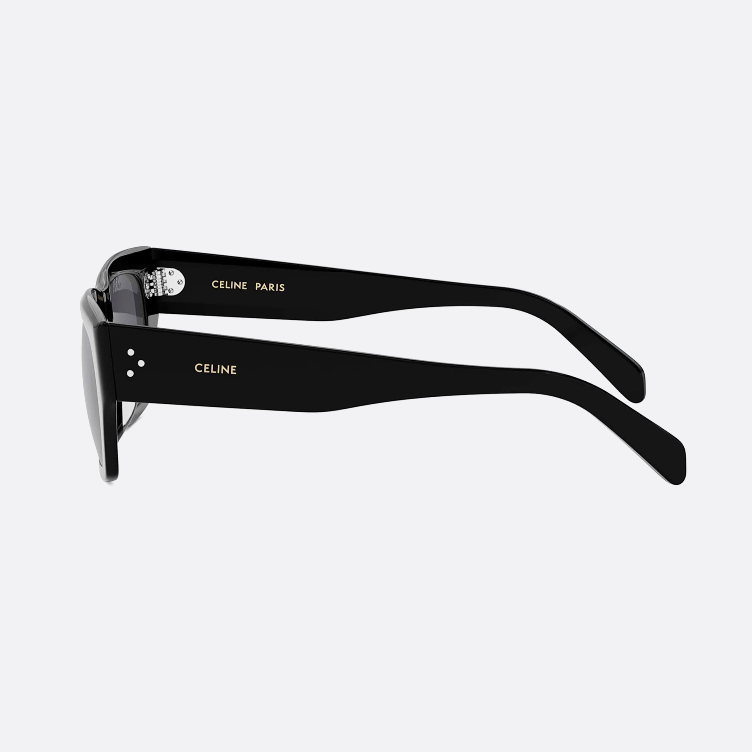 Celine 53mm Dots Cl40297u 01d Black Polarized Unisex Sunglasses - Detail View
