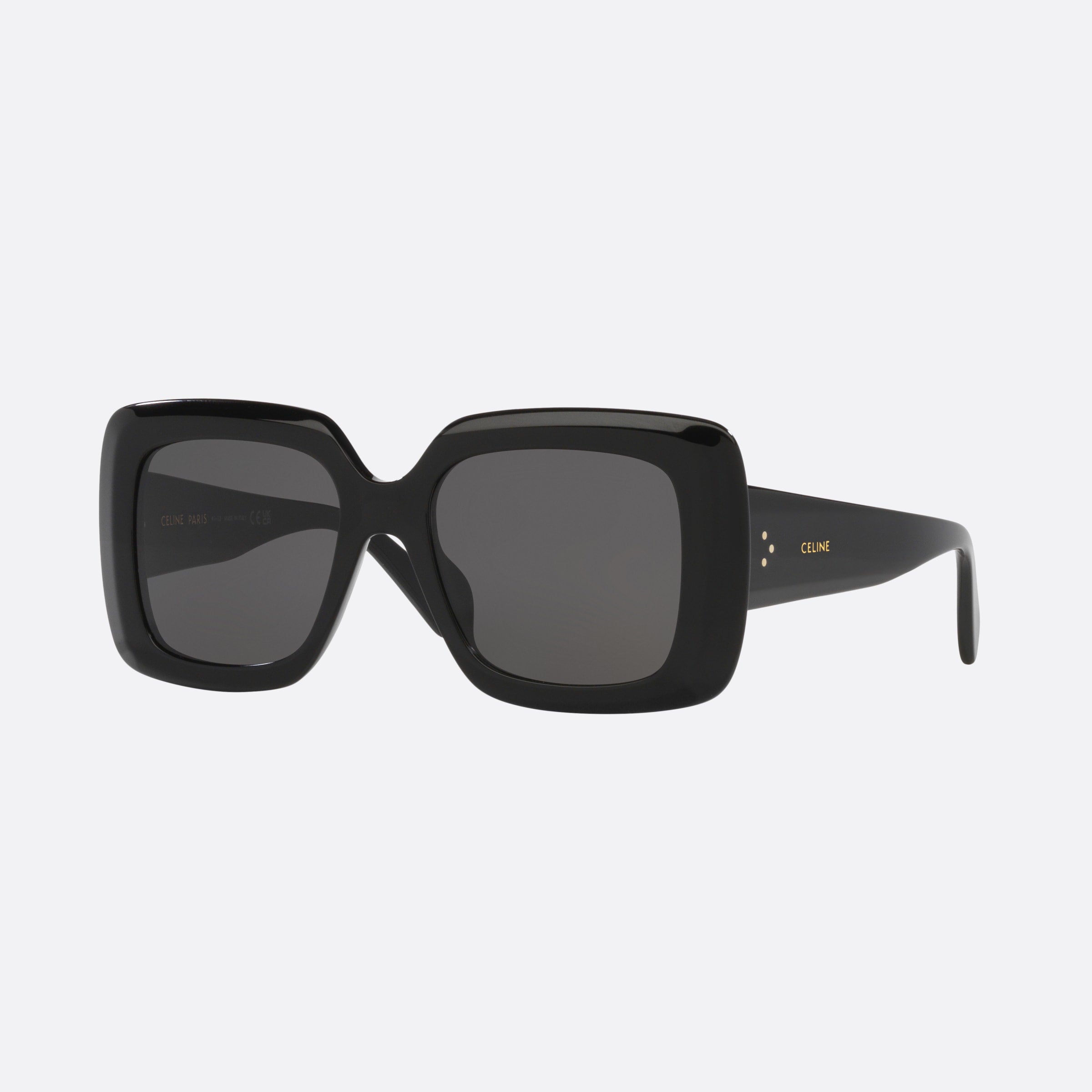 Celine 54mm Bold Dots Cl40263i 01a Black Square Women Sunglasses - Main View