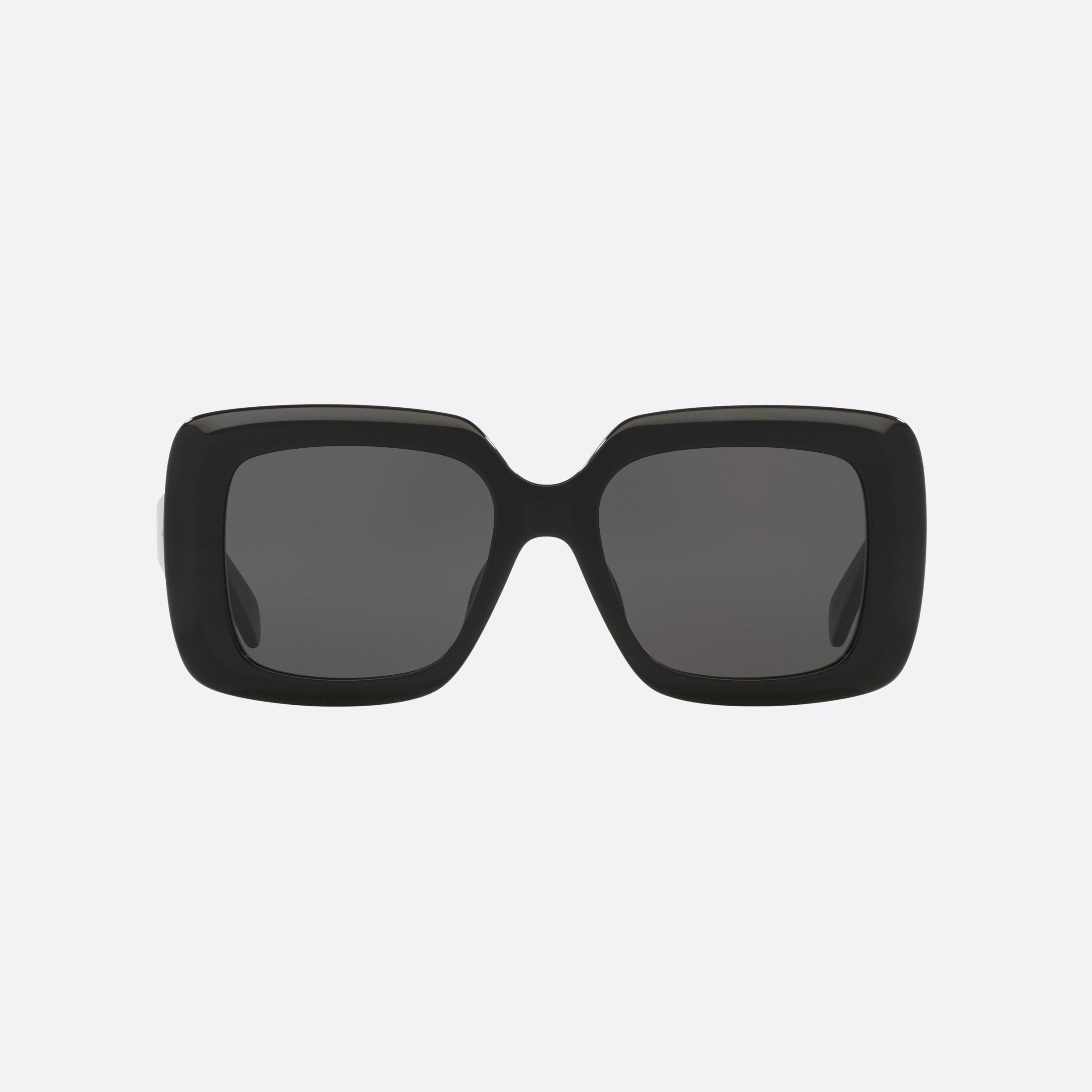Celine 54mm Bold Dots Cl40263i 01a Black Square Women Sunglasses - Side View