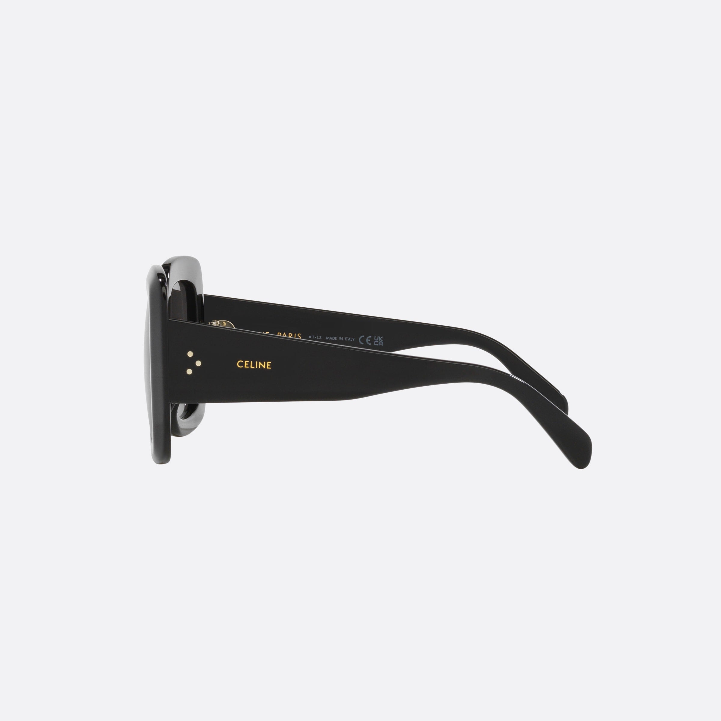 Celine 54mm Bold Dots Cl40263i 01a Black Square Women Sunglasses - Detail View