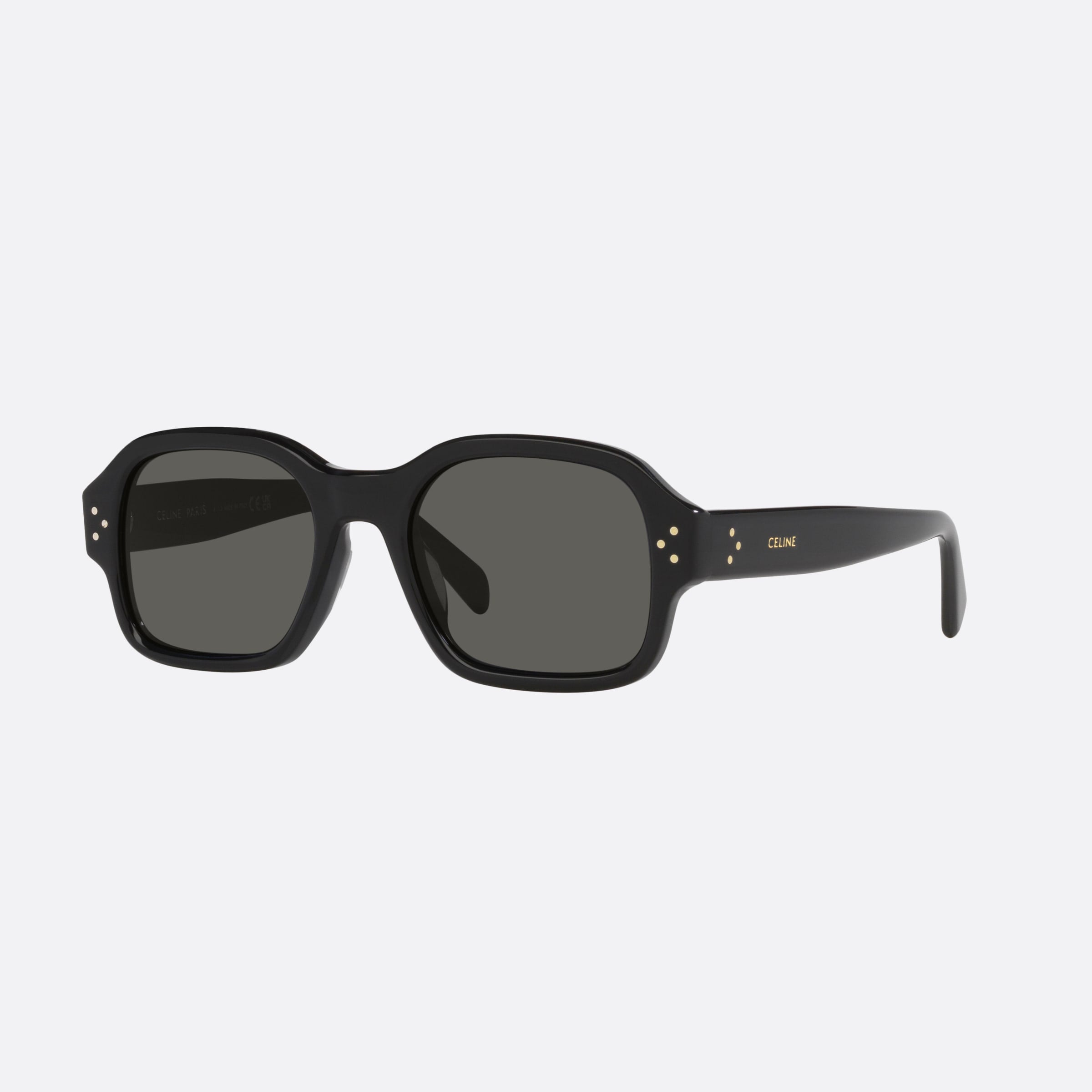 Celine 53mm Bold Dots Cl40266u Black Rectangle Men Sunglasses - Main View