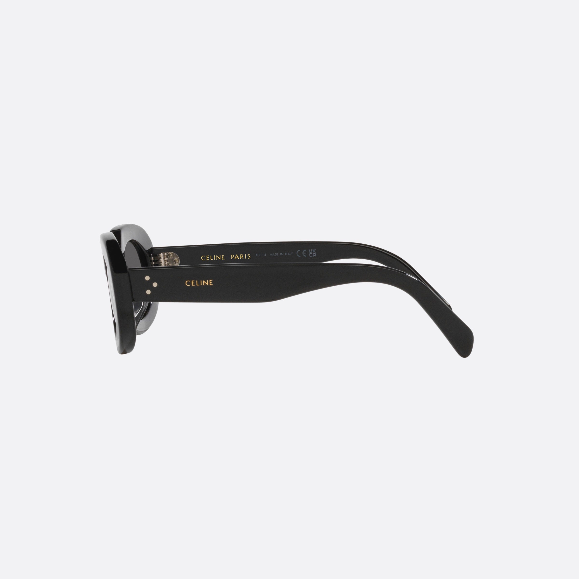 Celine 54mm Bold Dots Cl40276u 01a Black Irregular Women Sunglasses - Detail View