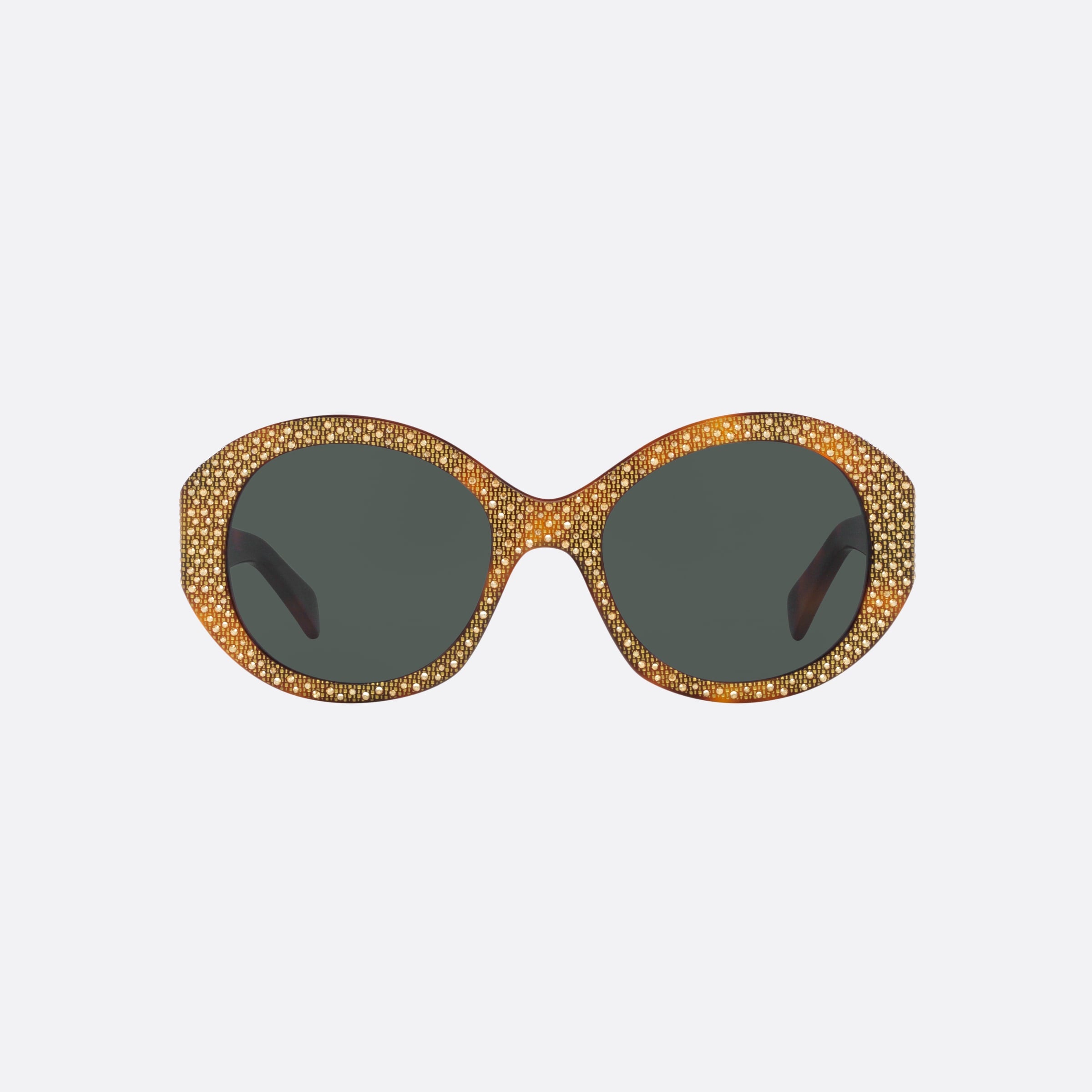Celine 53mm Bold Dots Cl4240is Tortoise Round Women Sunglasses - Side View