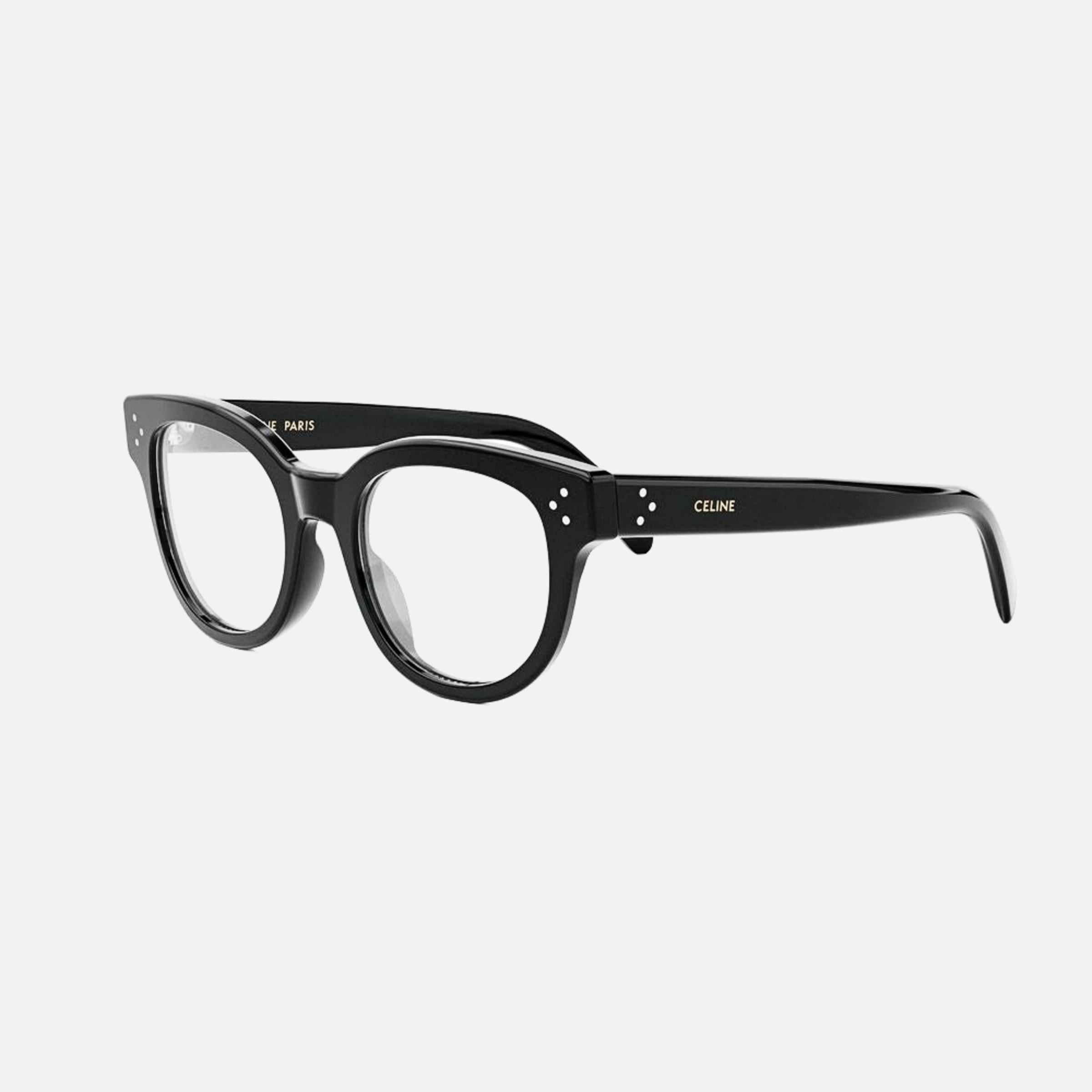 Celine 53mm Celine Dots Black Pantos Women Eyeglasses - Side View