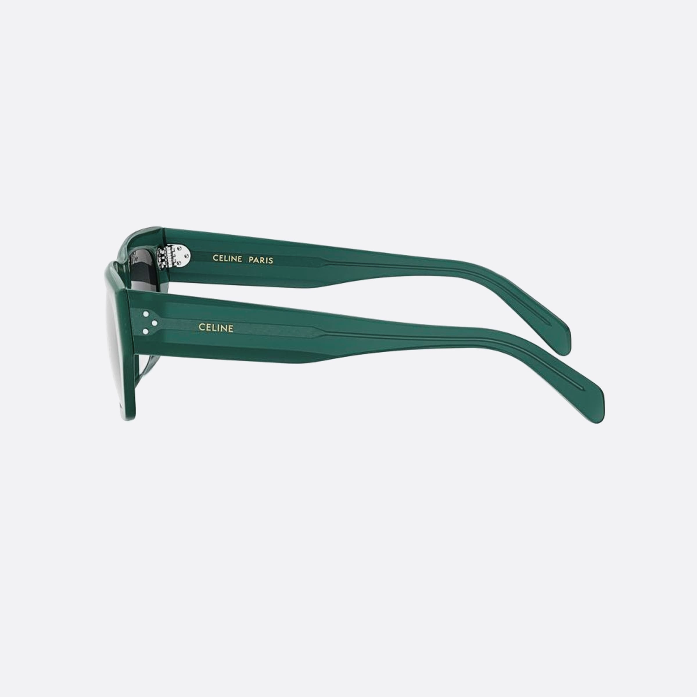 Celine 53mm Celine Dots 96a Green Geometric Men Sunglasses - Detail View